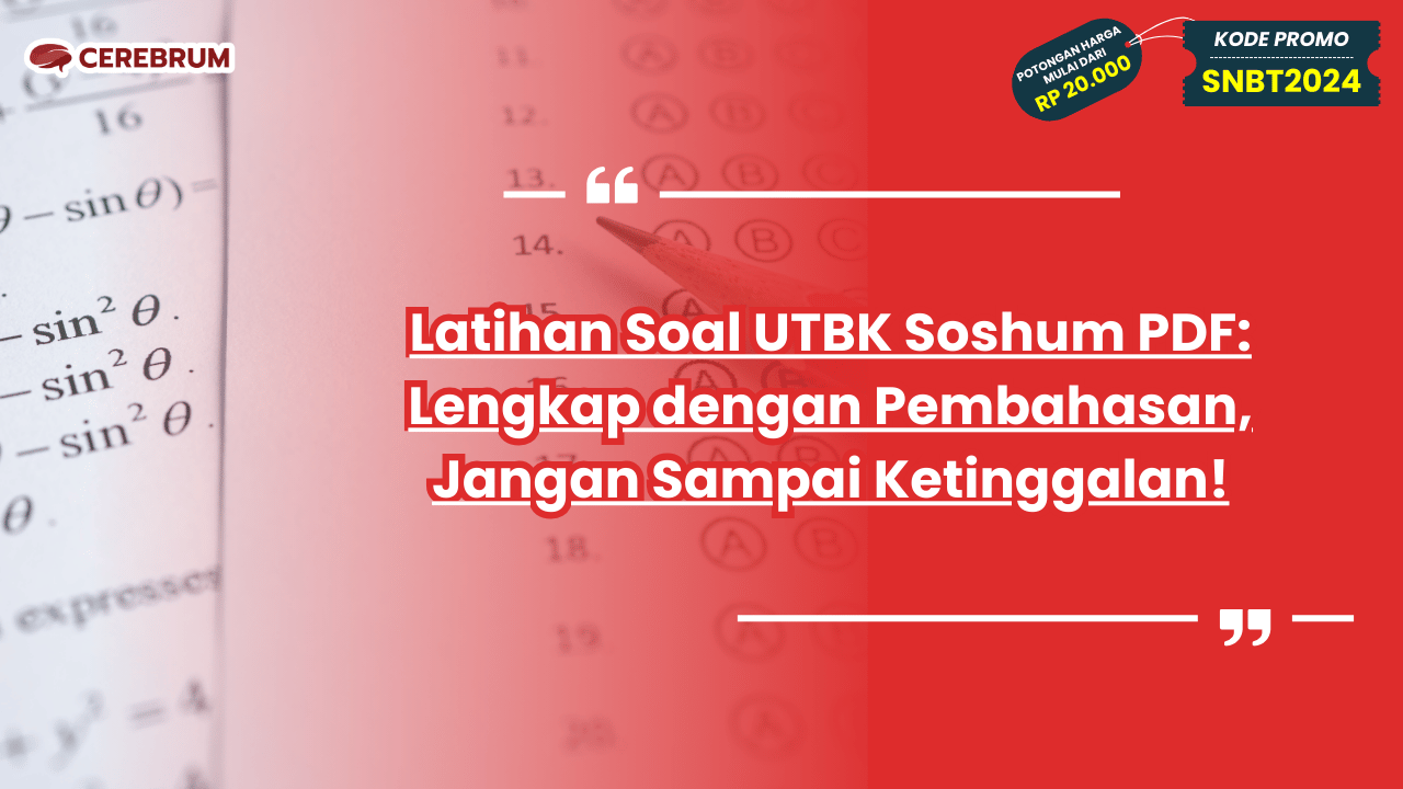 Latihan Soal UTBK Soshum PDF