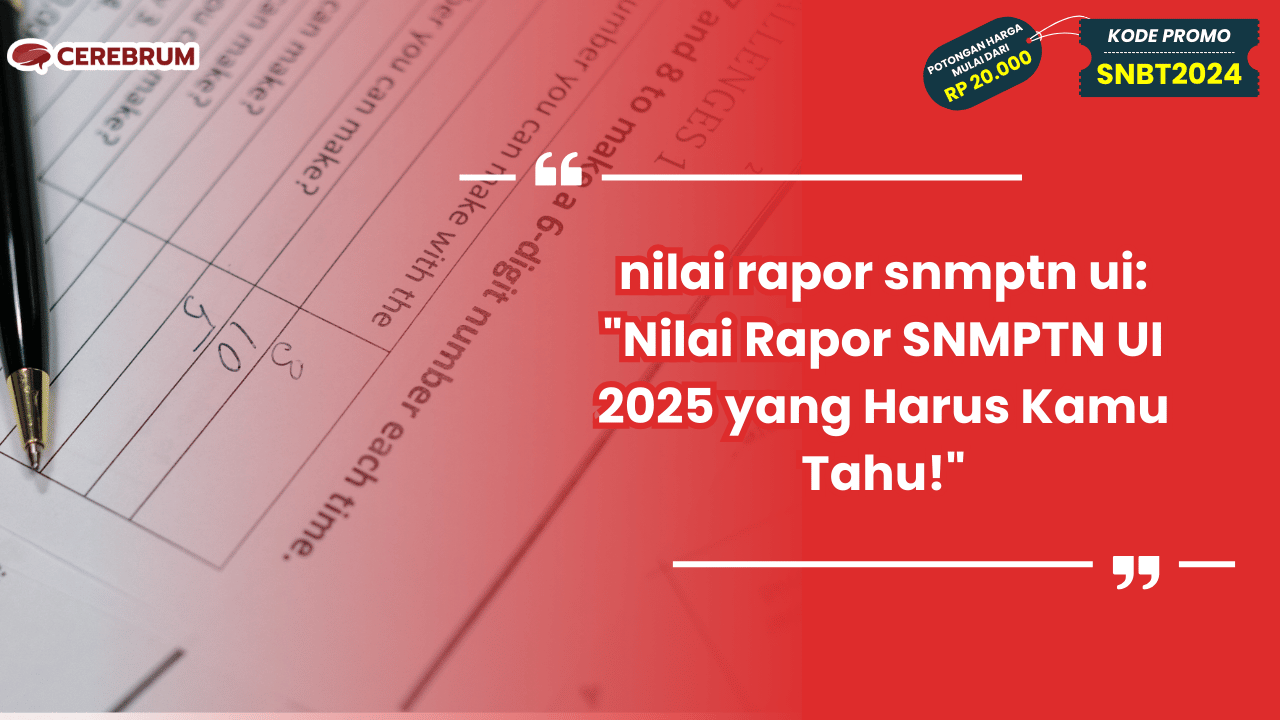 nilai rapor snmptn ui