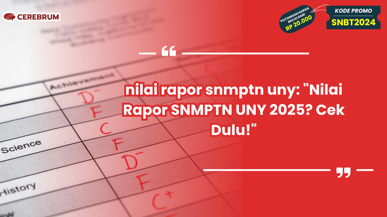 nilai rapor snmptn uny
