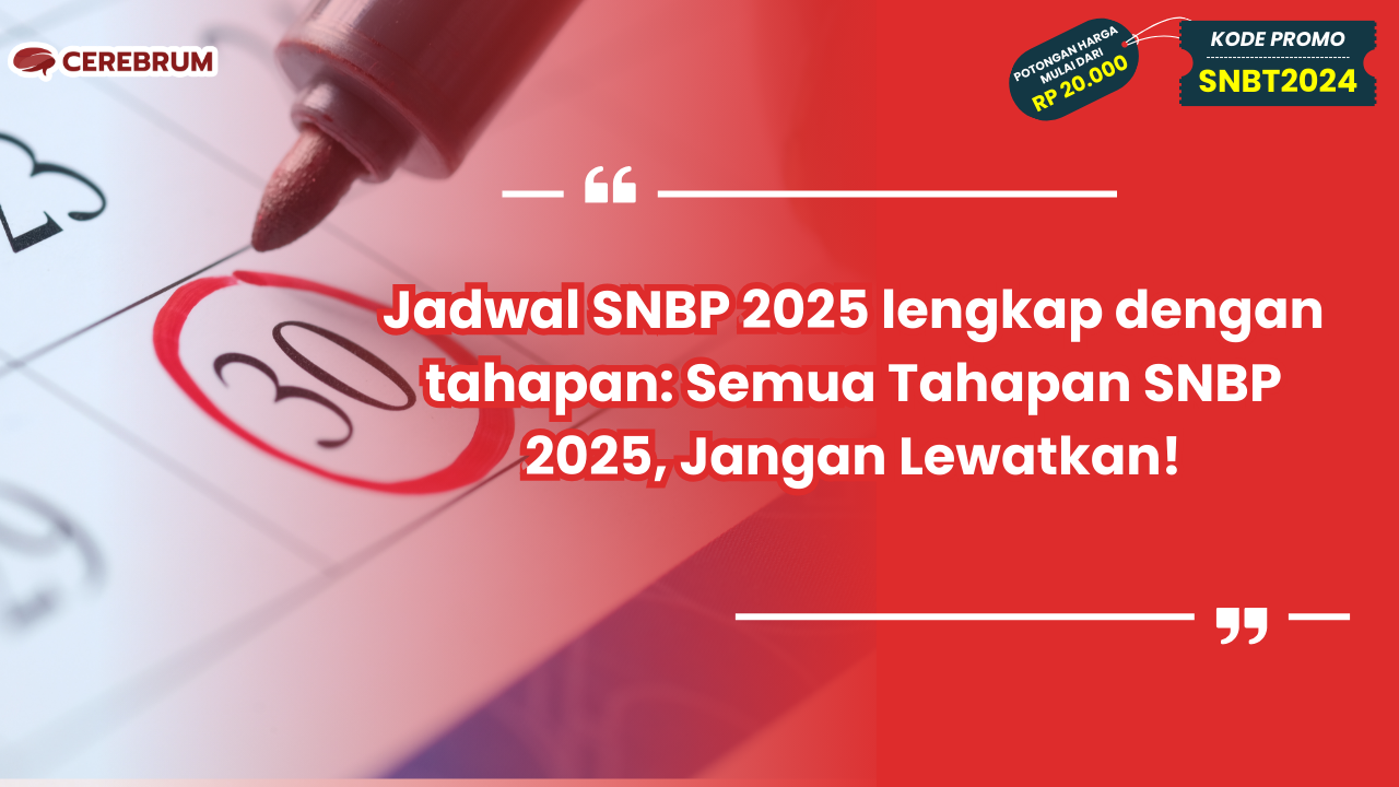 Jadwal SNBP 2025