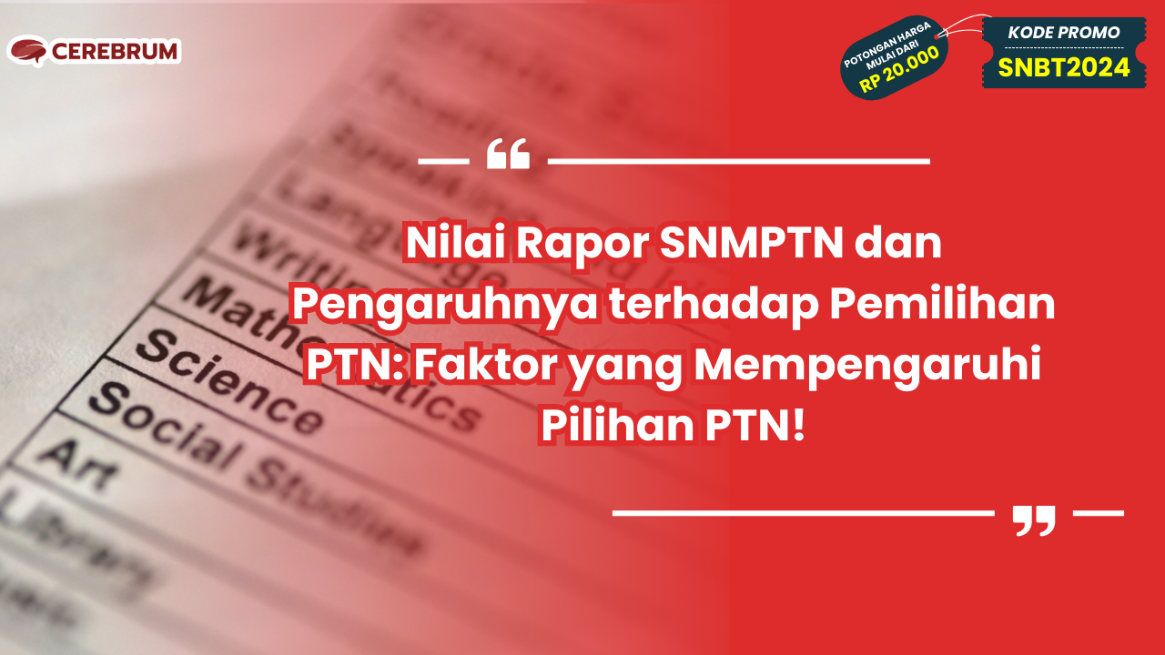 Nilai Rapor SNMPTN