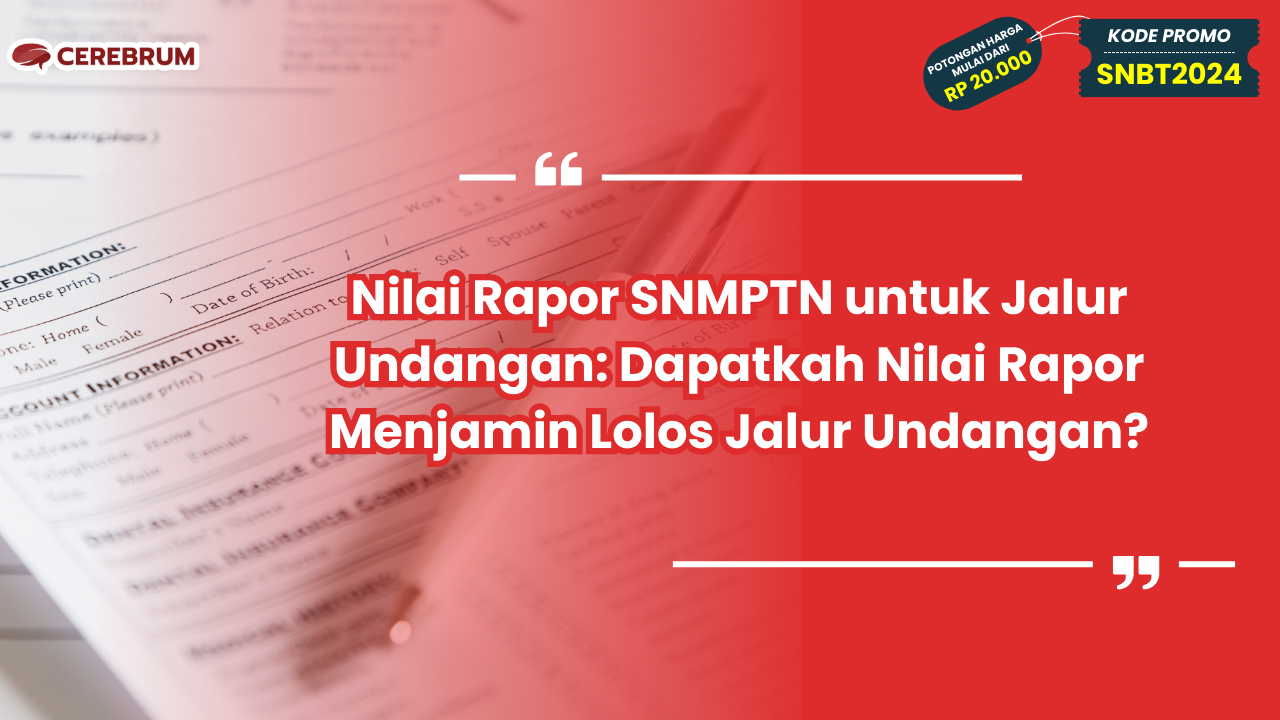 Nilai Rapor SNMPTN