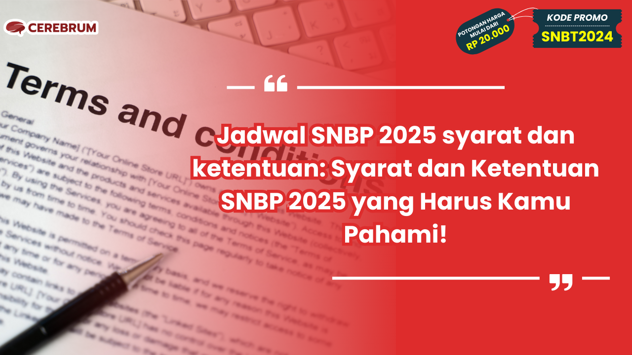Jadwal SNBP 2025