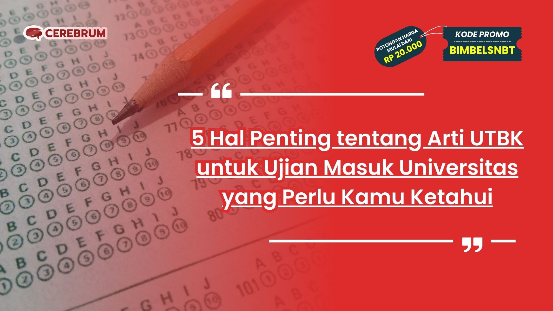 Arti UTBK