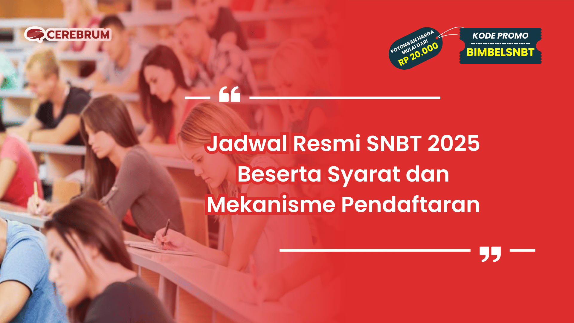 Jadwal Resmi SNBT 2025