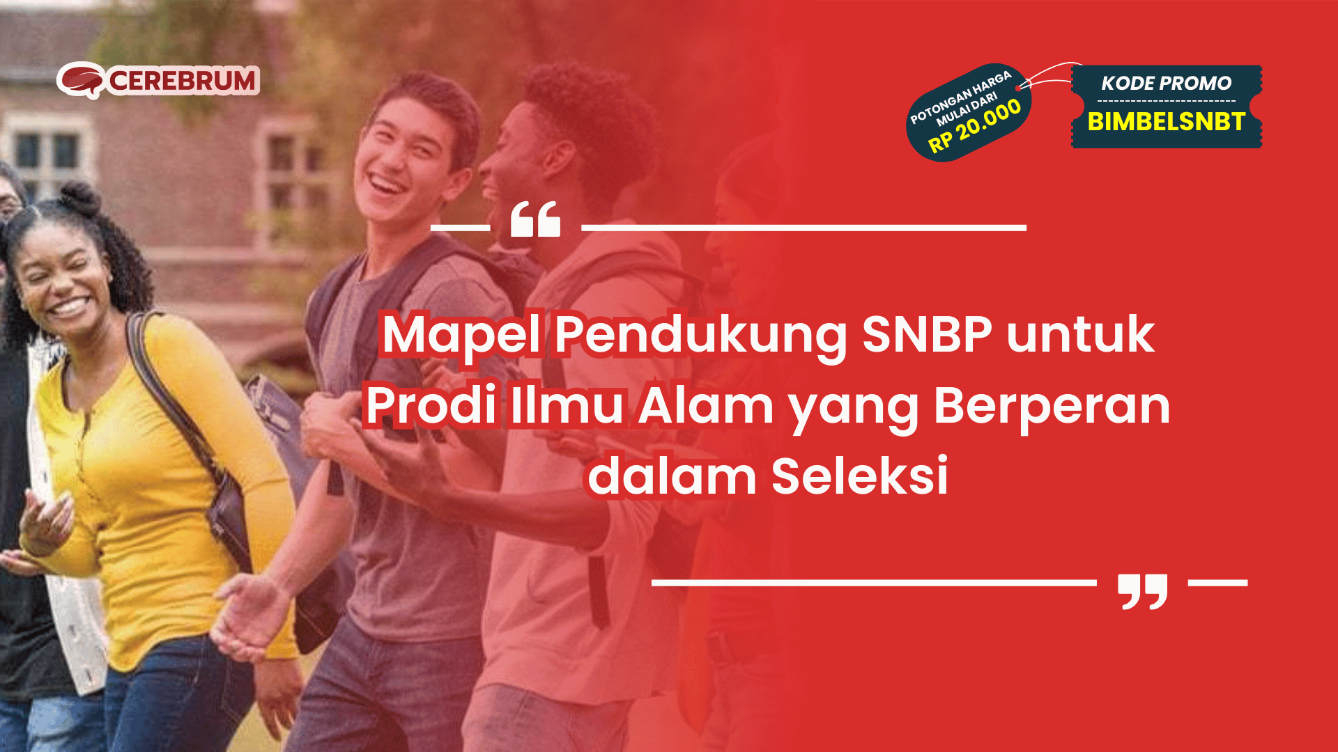 Mapel Pendukung SNBP untuk Prodi Ilmu Alam