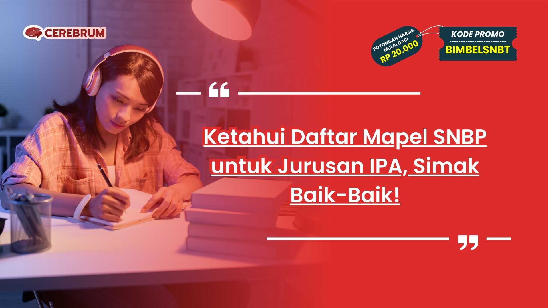 Mapel SNBP untuk Jurusan IPA