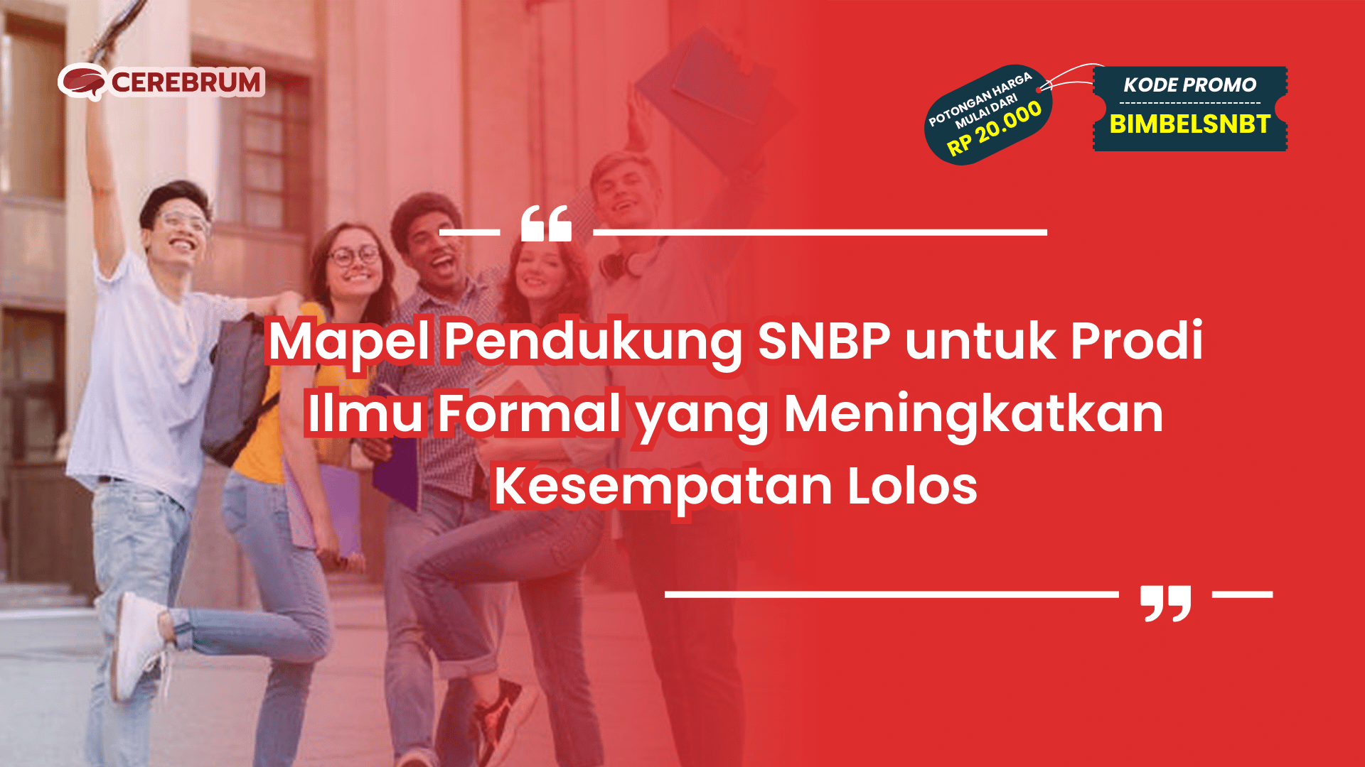 Mapel Pendukung SNBP untuk Prodi Ilmu Formal