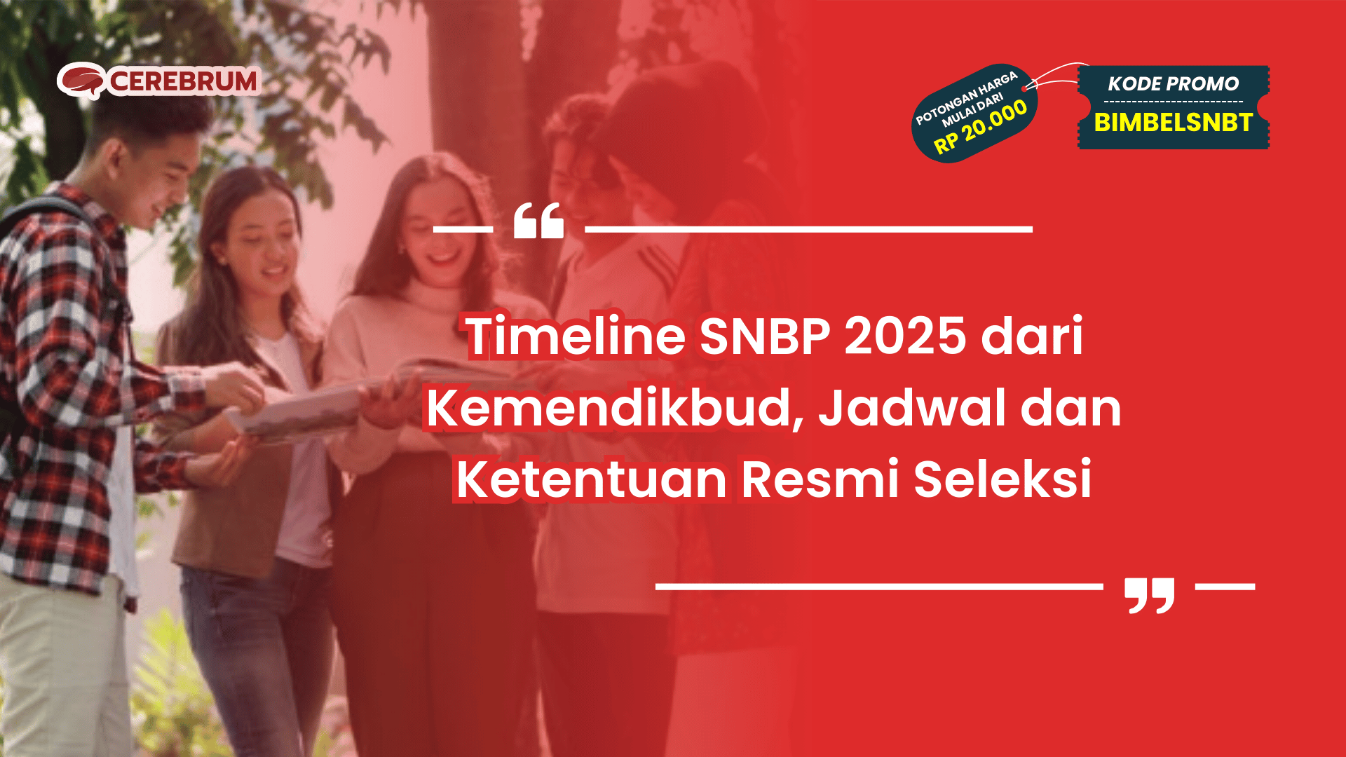 Timeline SNBP 2025 dari Kemendikbud