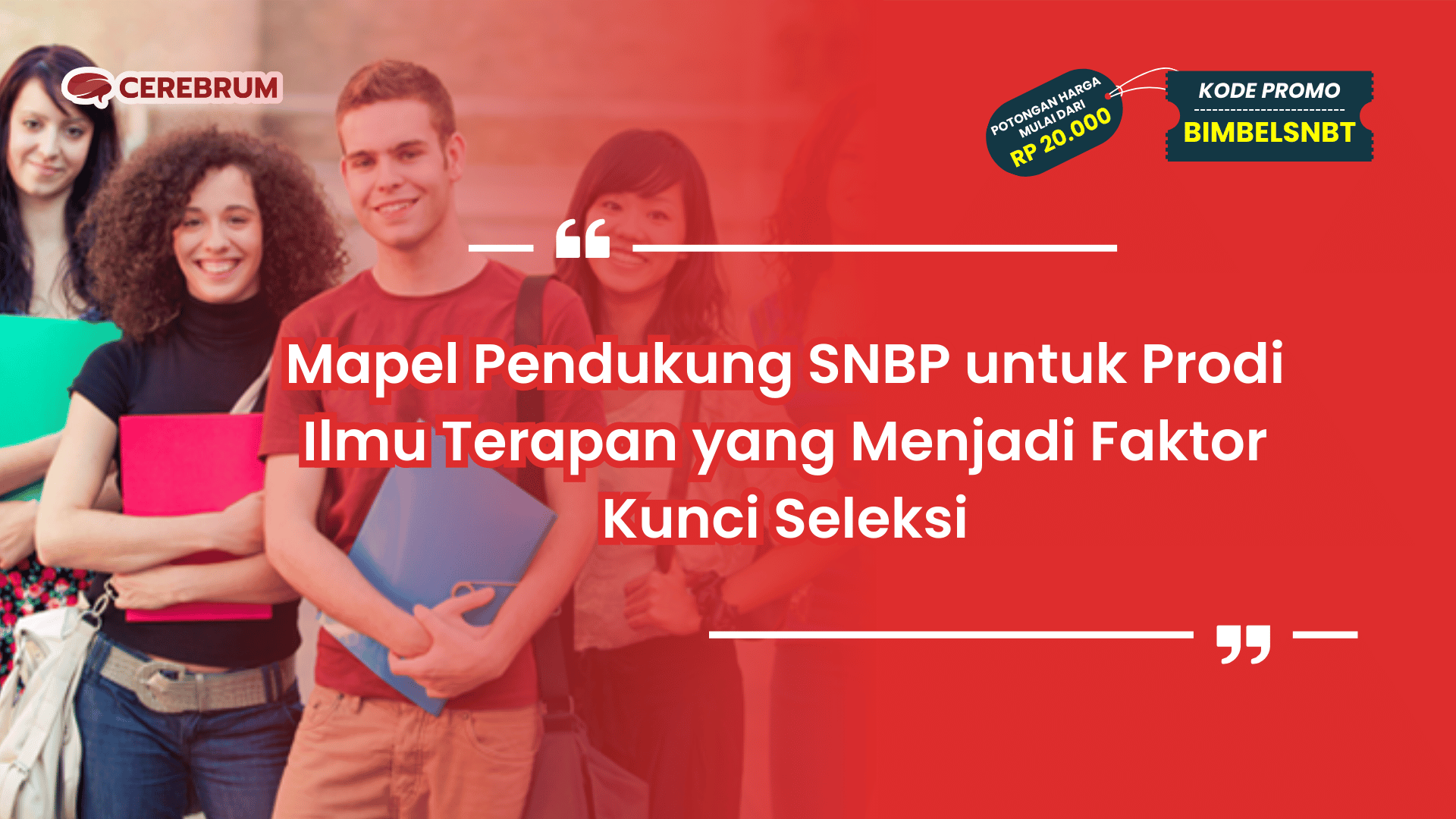 Mapel Pendukung SNBP untuk Prodi Ilmu Terapan