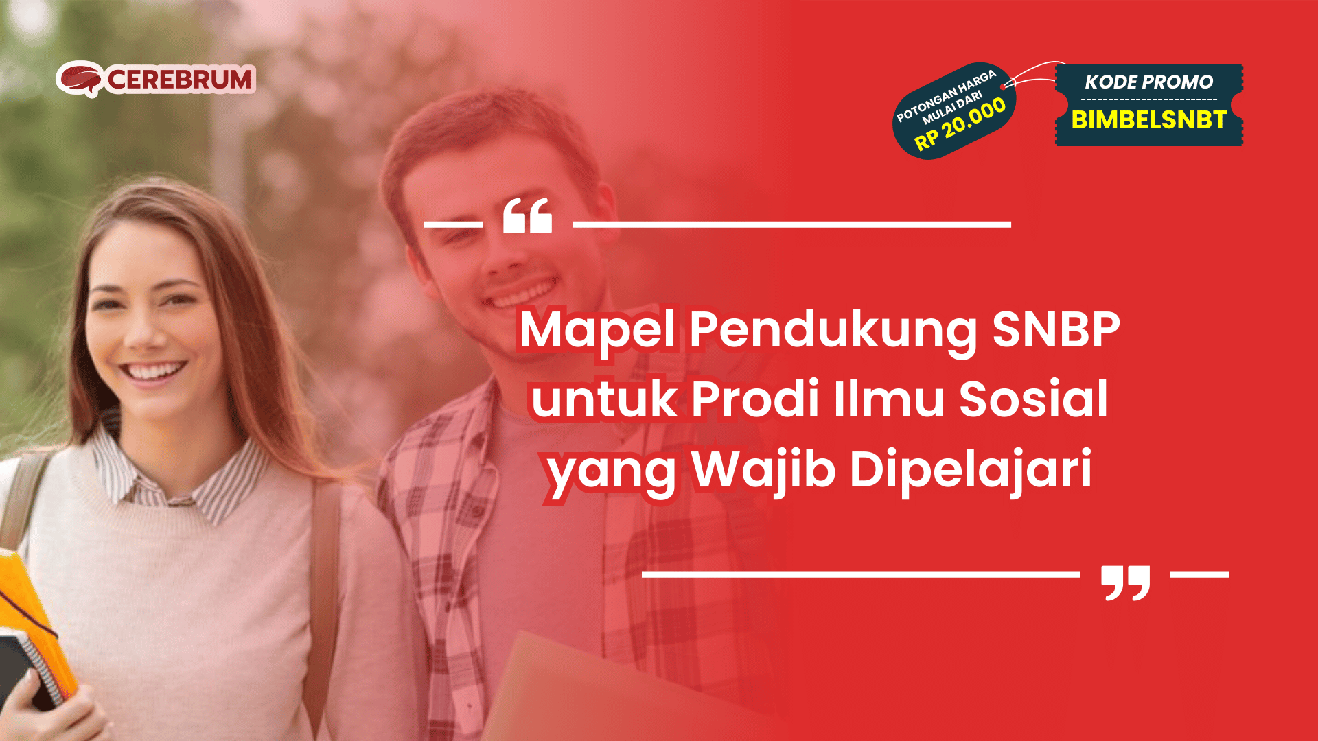 Mapel Pendukung SNBP untuk Prodi Ilmu Sosial