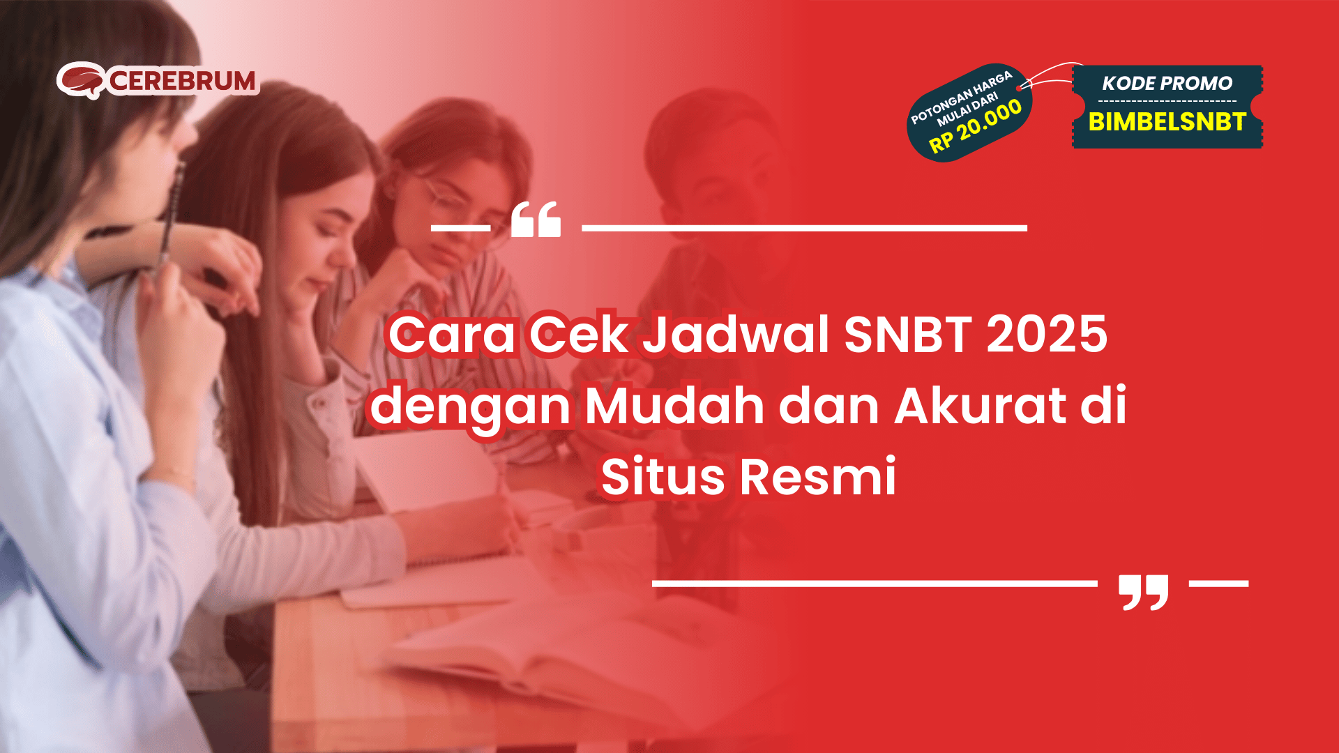 Cara Cek Jadwal SNBT 2025