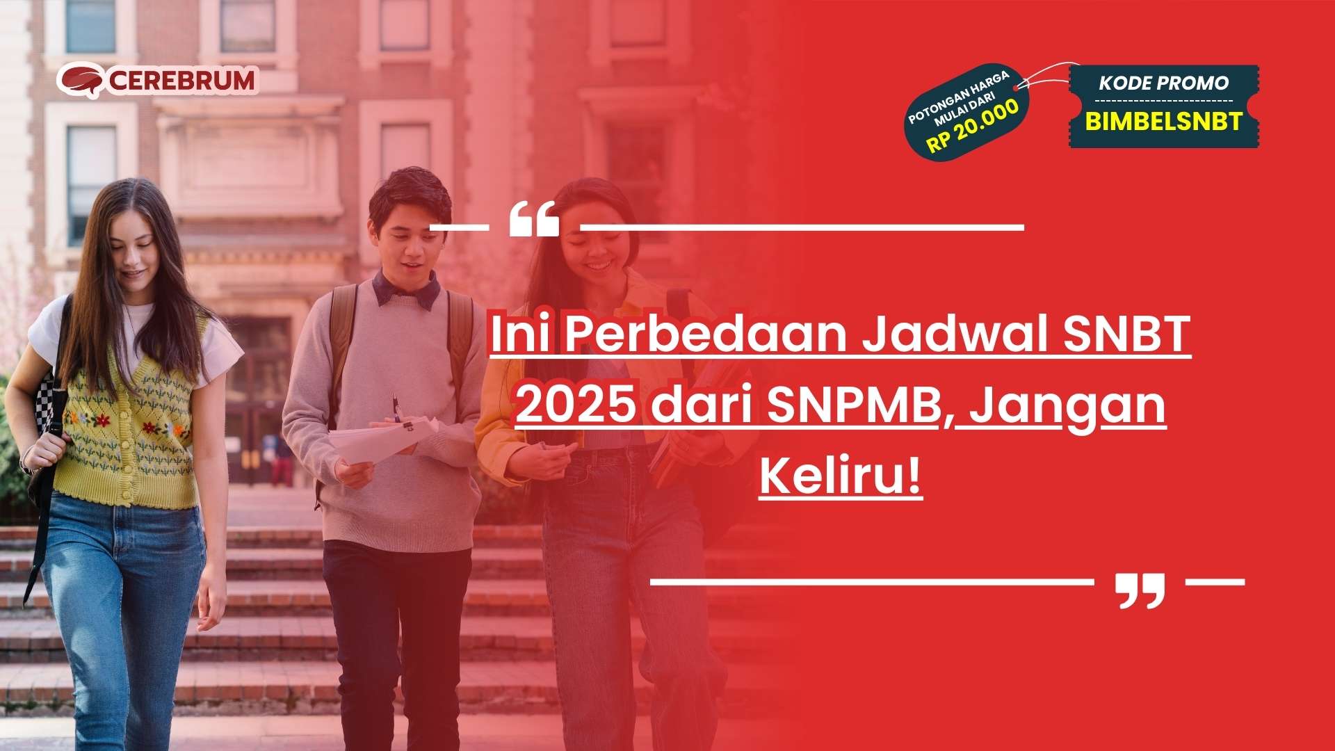 Jadwal SNBT 2025 dari SNPMB