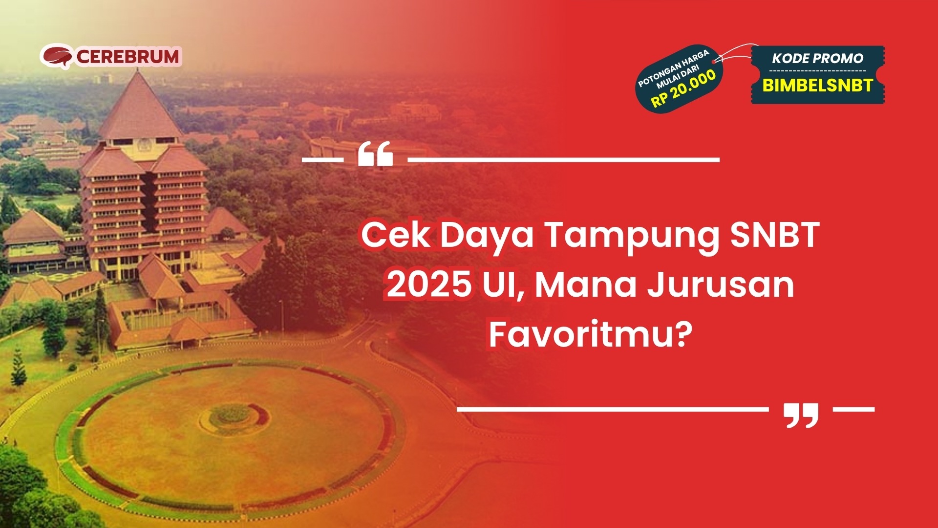 daya tampung snbt 2025 ui