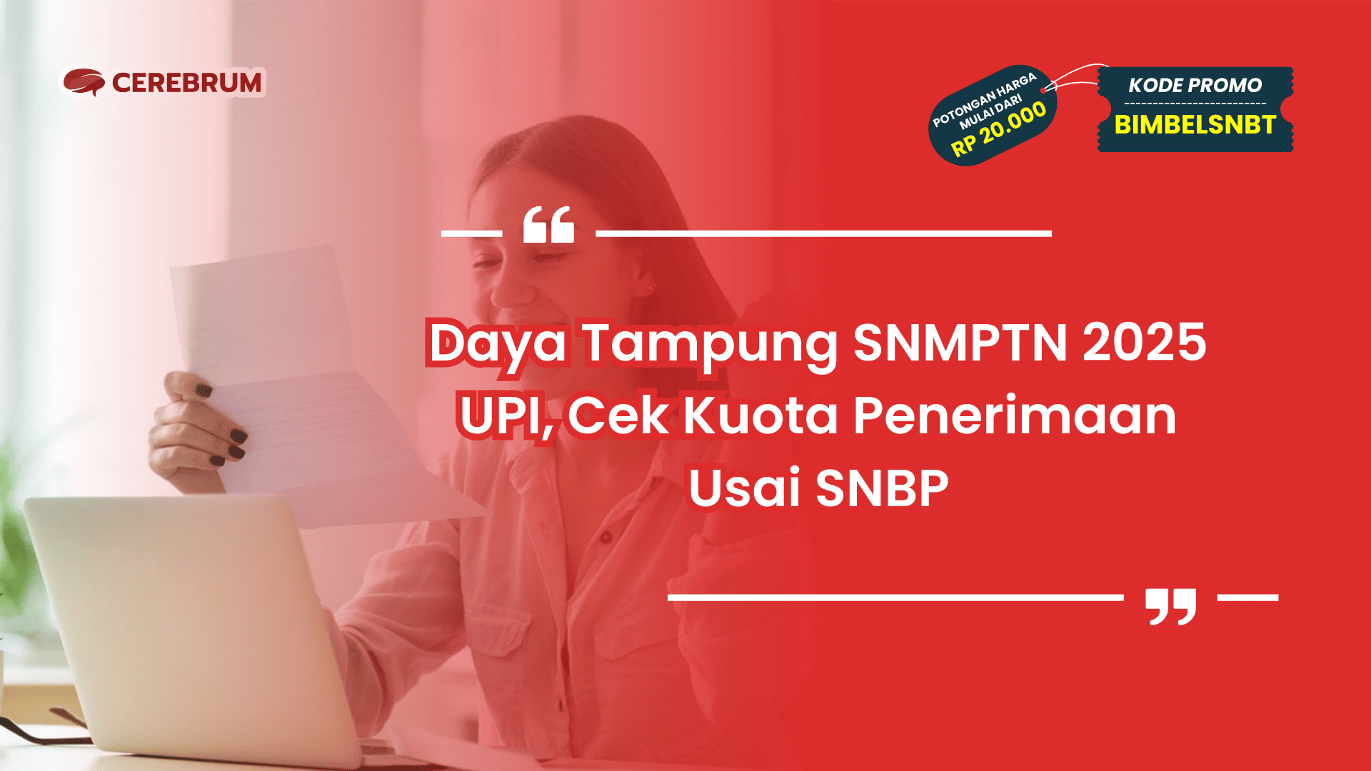 Daya Tampung SNMPTN 2025 UPI