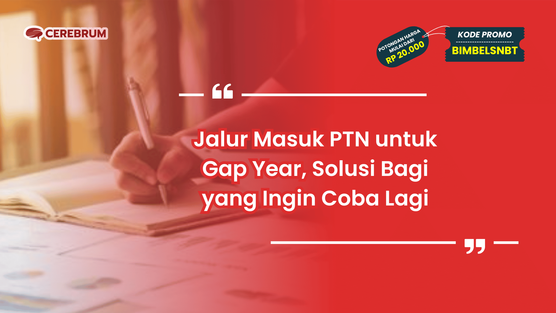 Jalur Masuk PTN untuk Gap Year