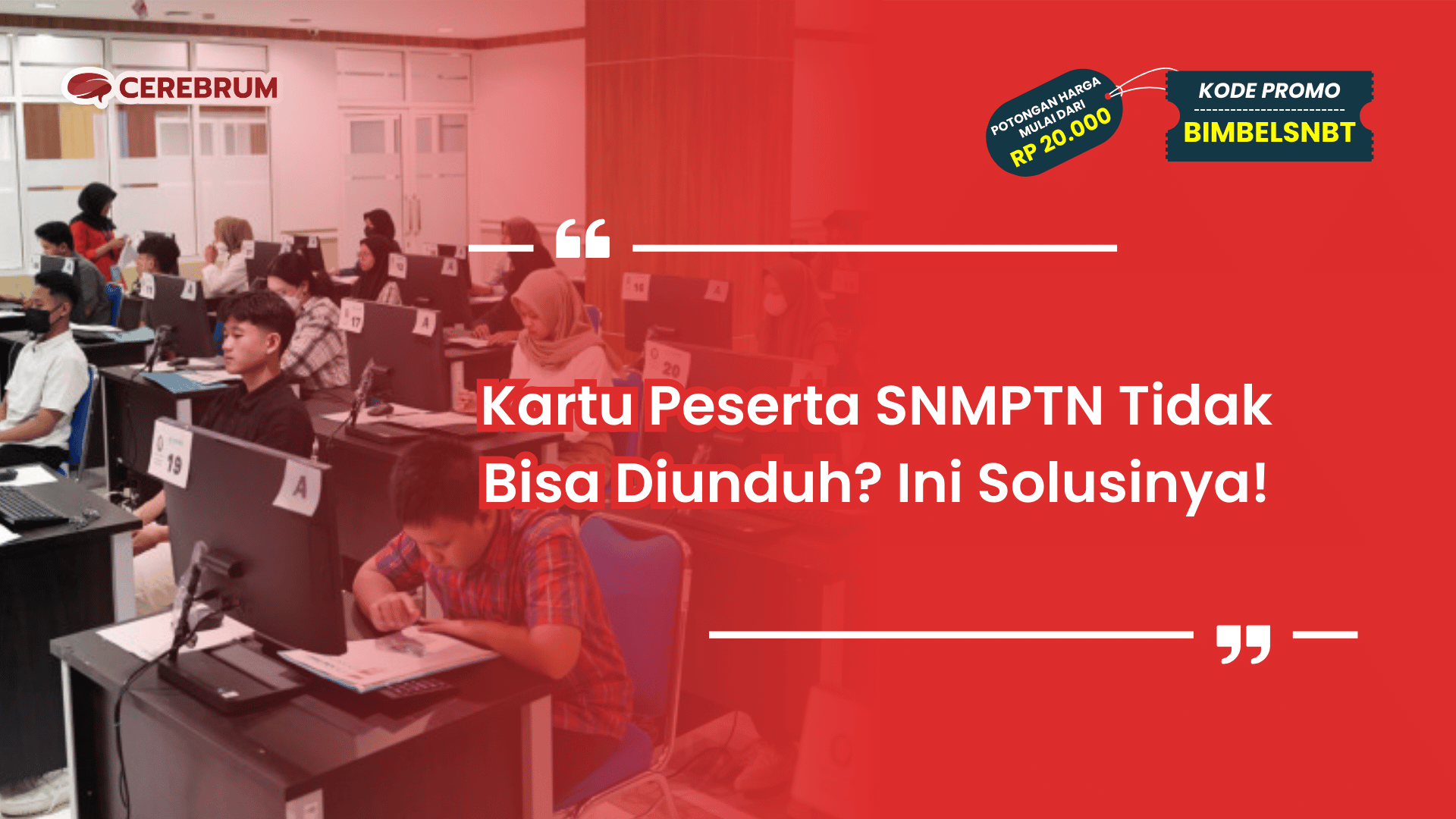 Kartu Peserta SNMPTN Tidak Bisa Diunduh?