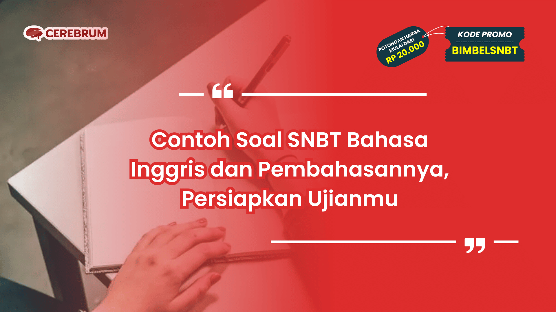 Contoh Soal SNBT Bahasa Inggris dan Pembahasannya