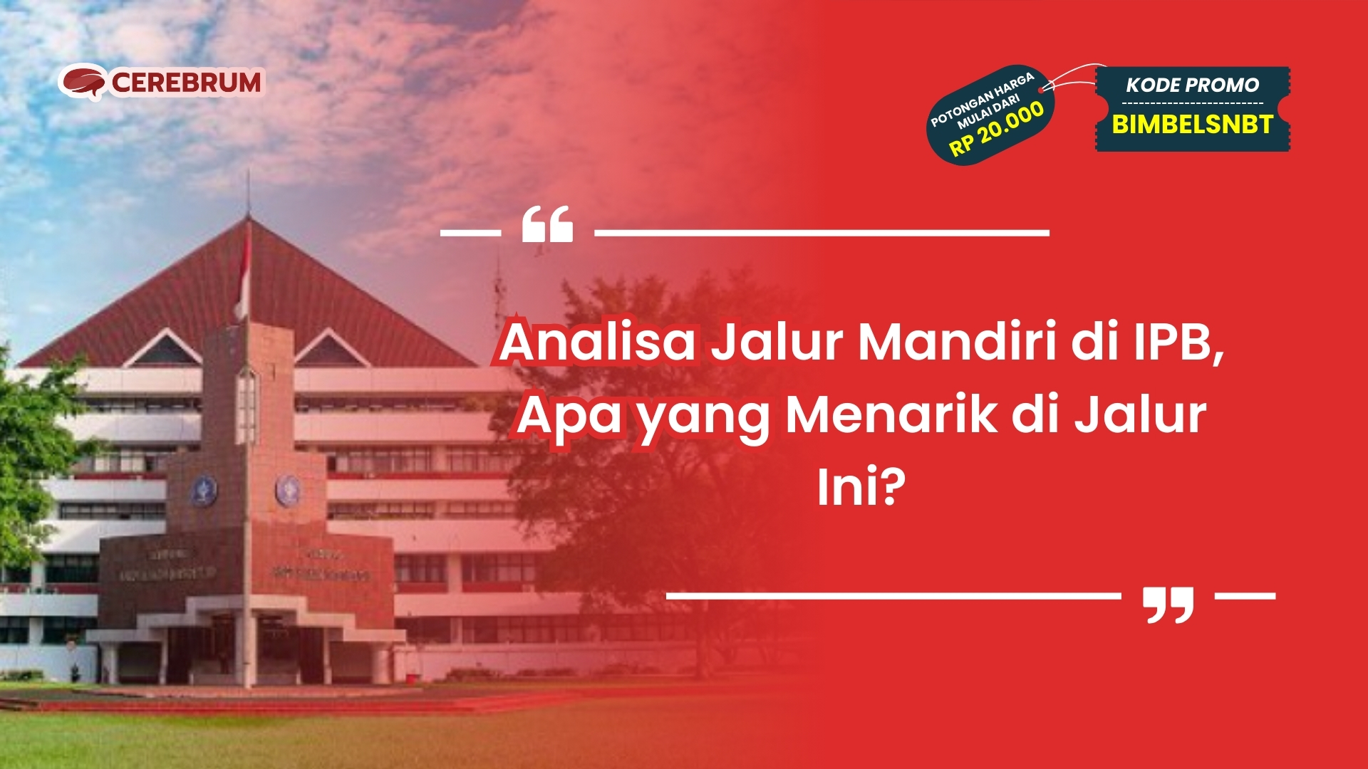 Jalur Mandiri di IPB