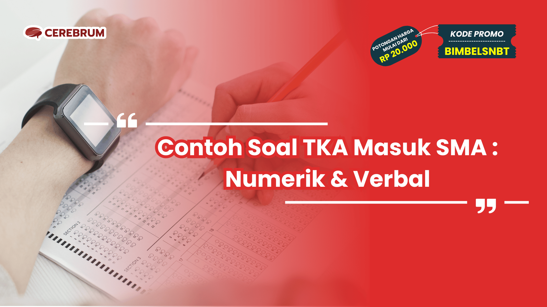 Contoh Soal TKA Masuk SMA