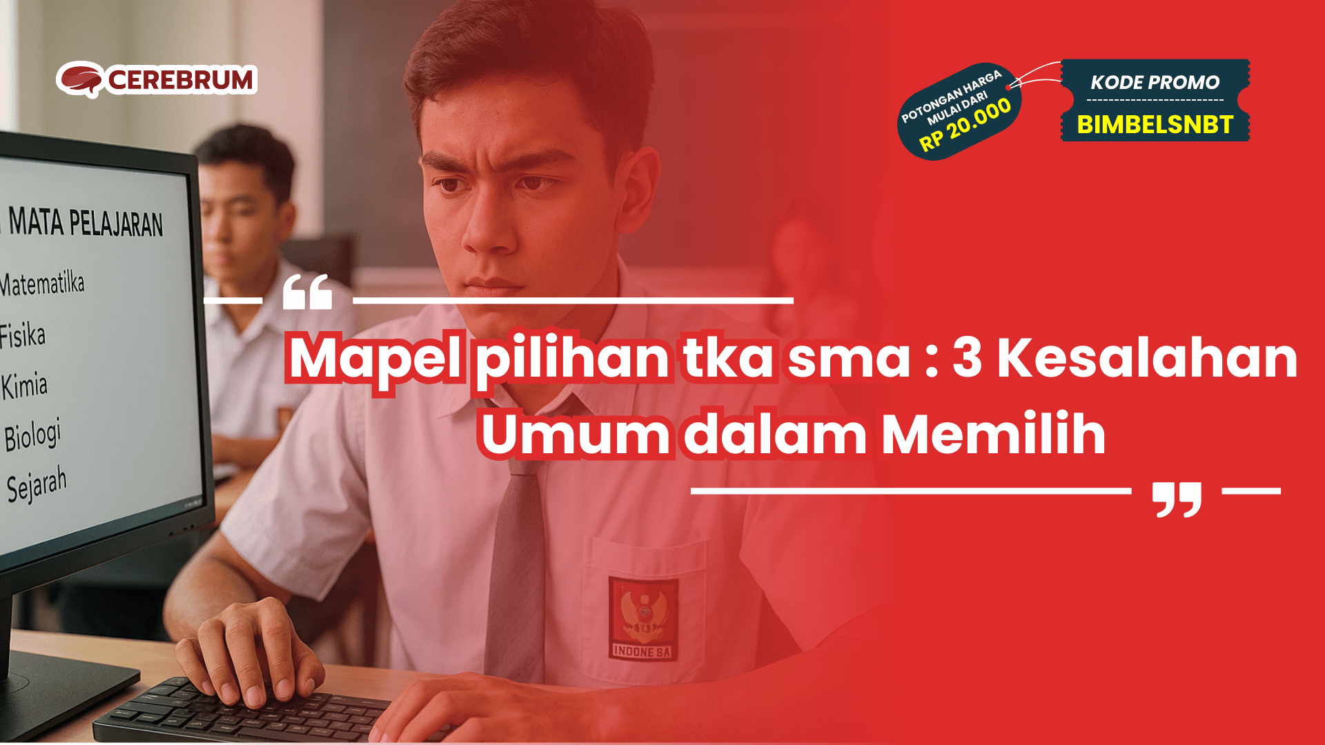 Mapel pilihan tka sma