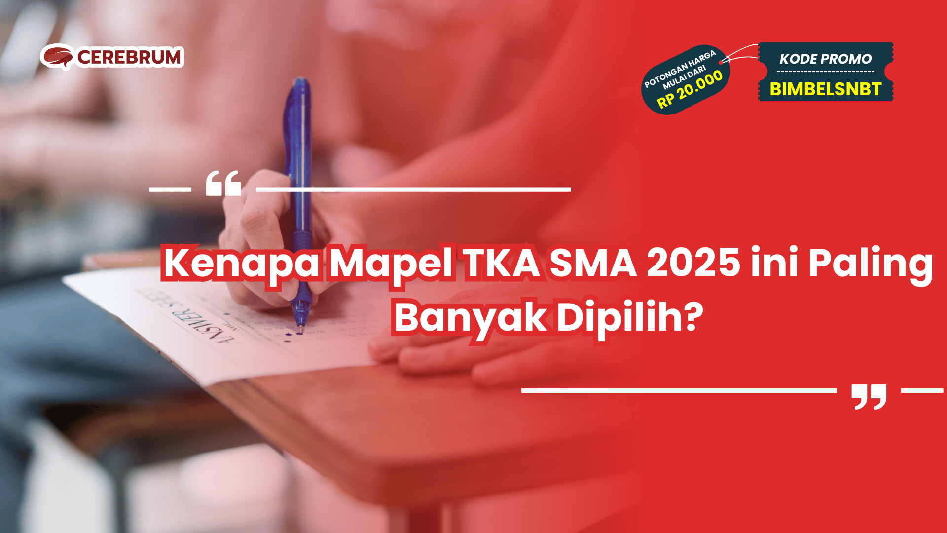 Mapel TKA SMA 2025