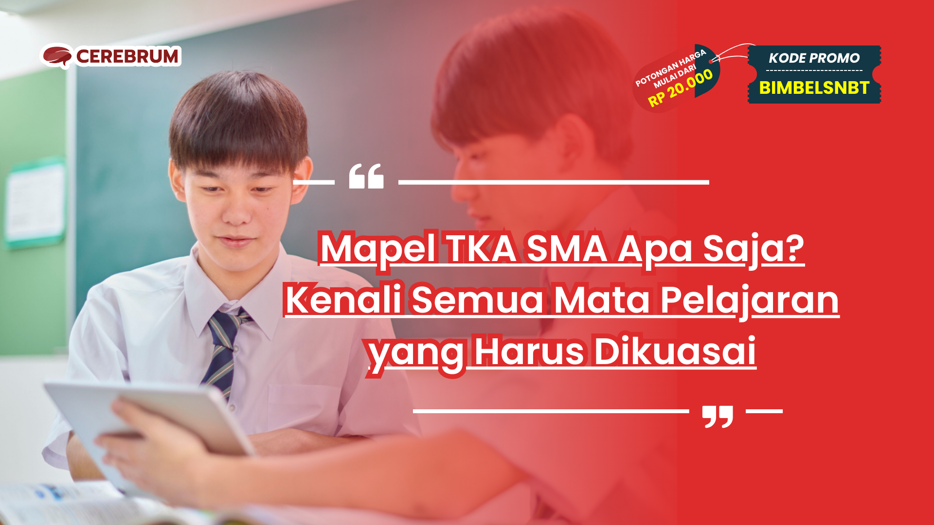mapel tka sma apa saja