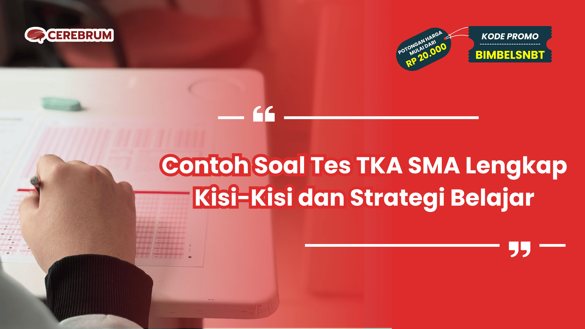 Contoh Soal Tes TKA SMA