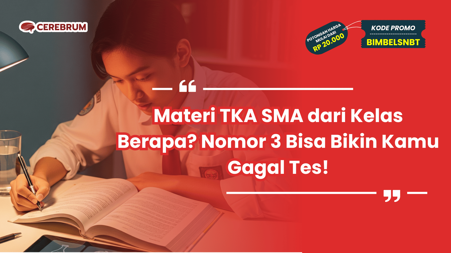 Materi TKA SMA dari Kelas Berapa
