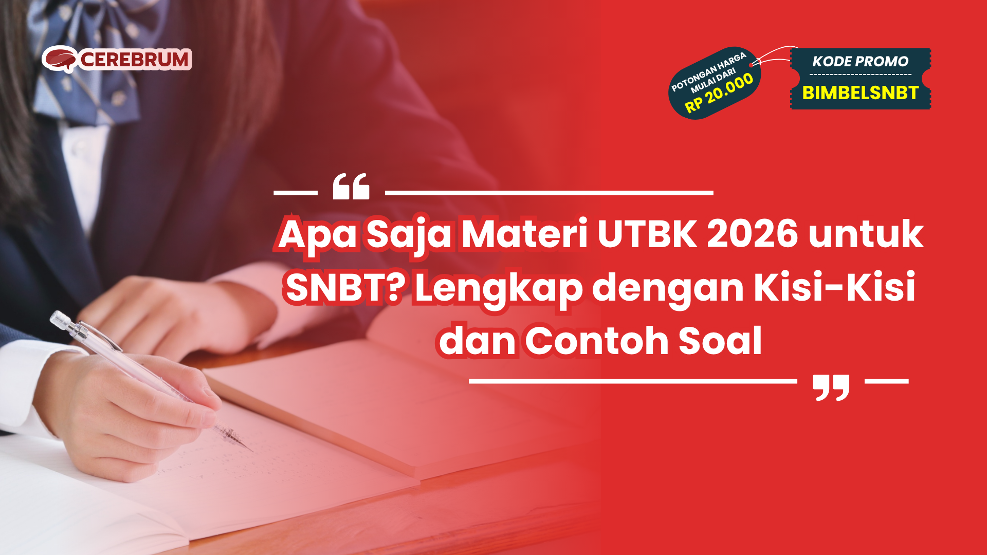 apa saja materi utbk 2026