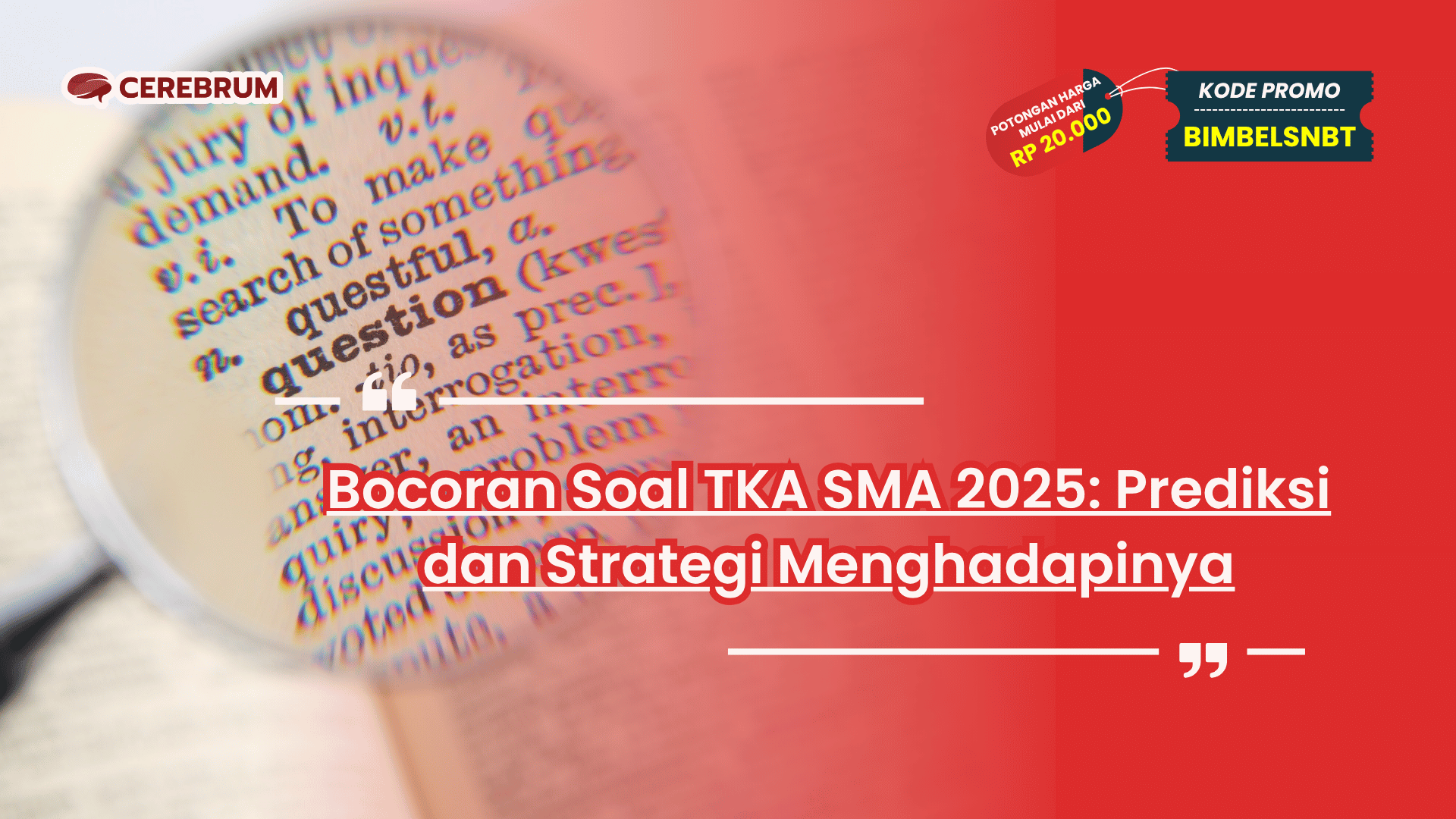 Bocoran Soal TKA SMA 2025