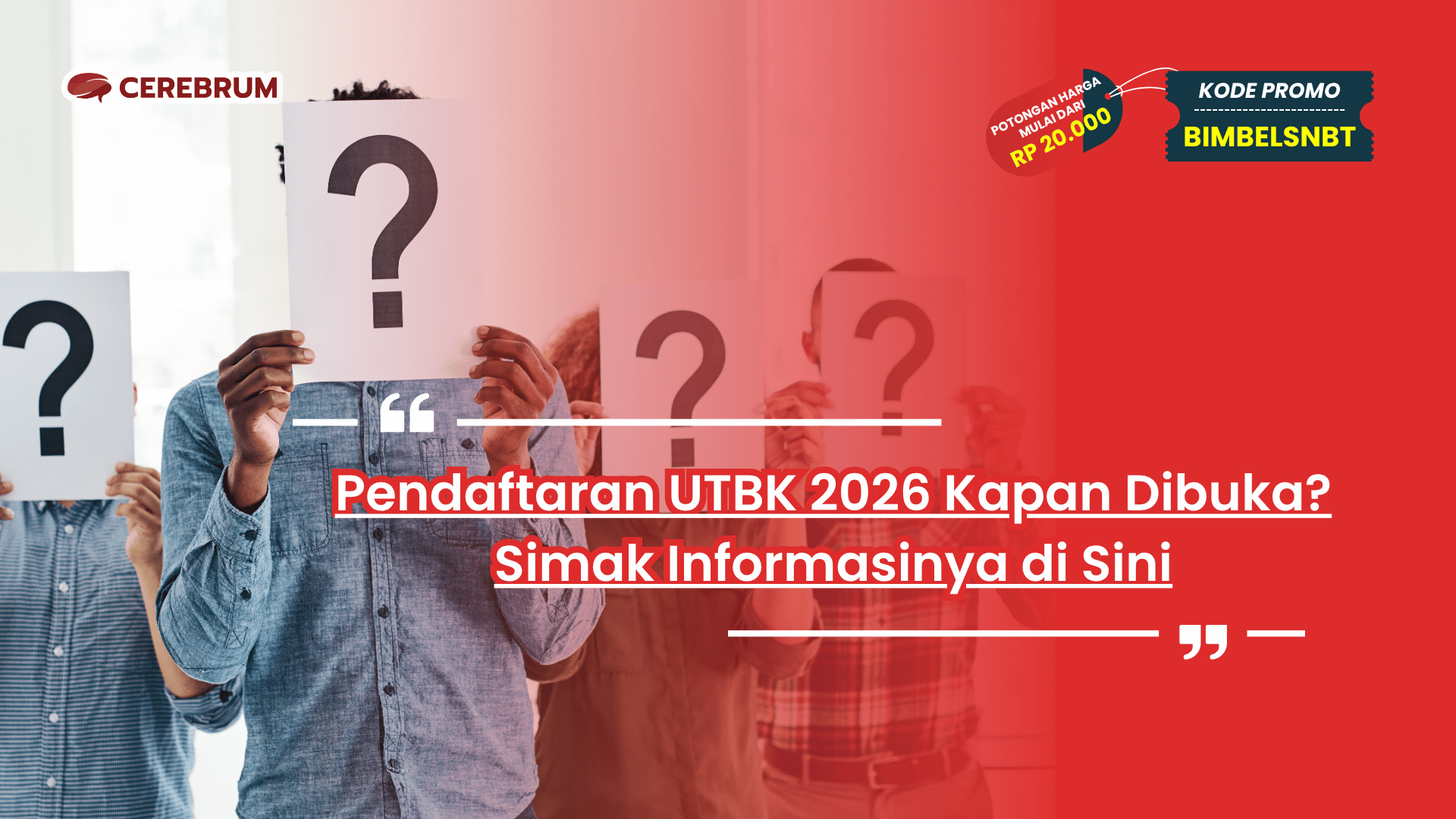 pendaftaran utbk 2026 kapan dibuka