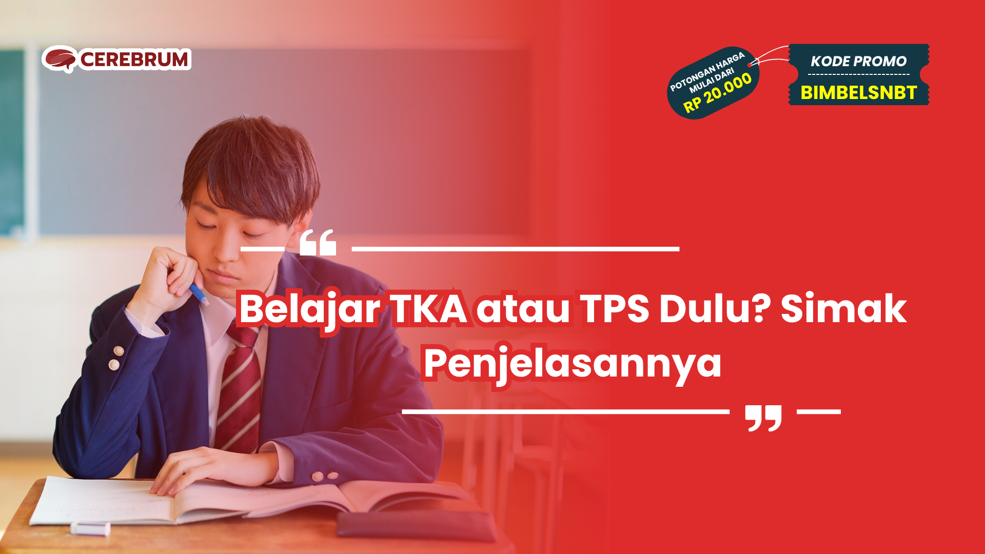 Belajar TKA atau TPS Dulu