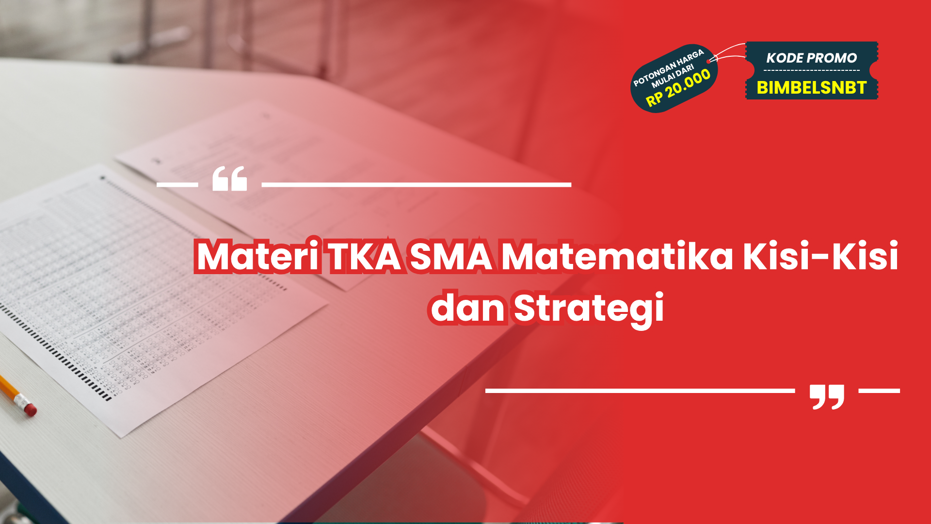 Materi TKA SMA Matematika