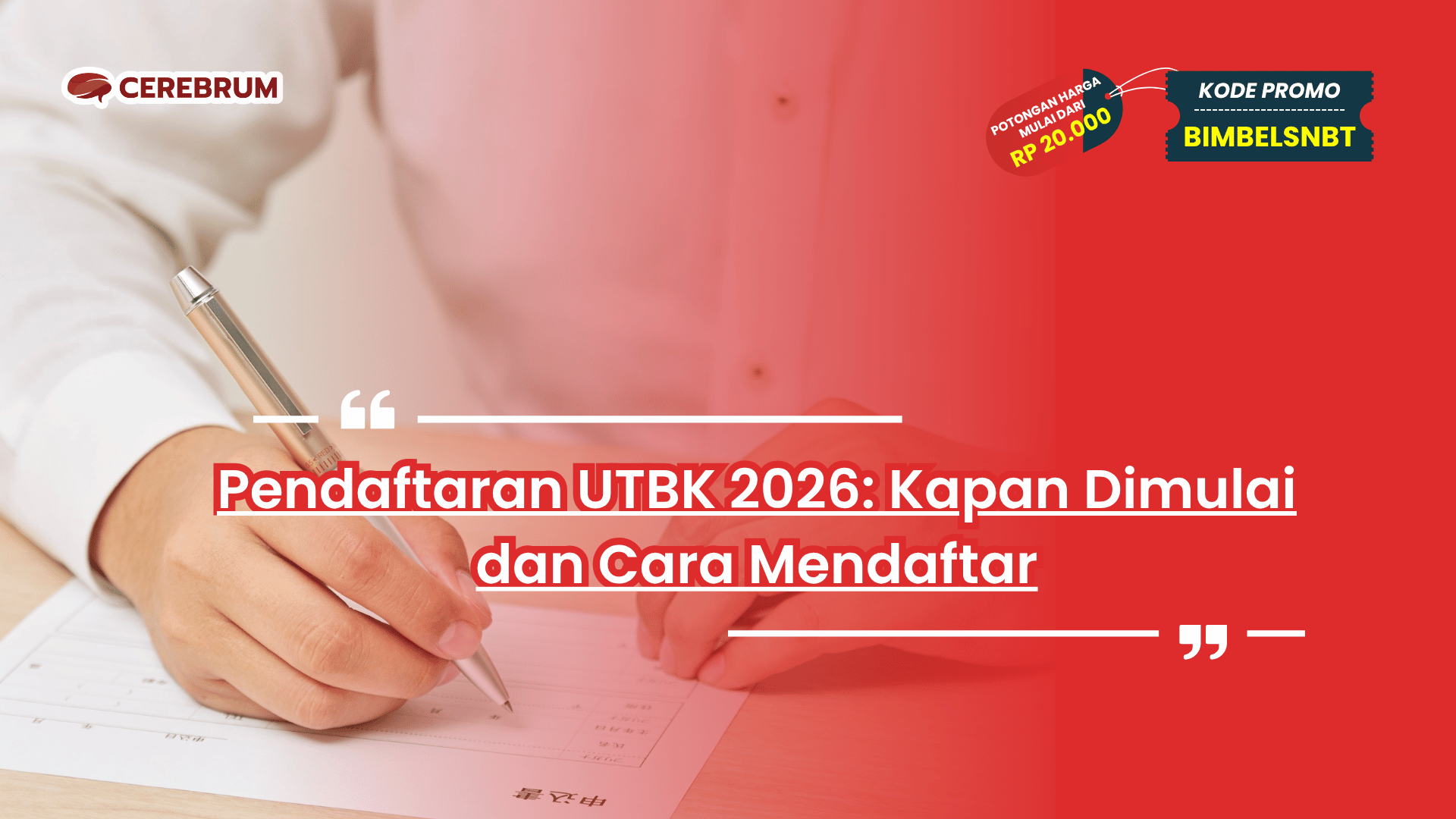 Pendaftaran UTBK 2026