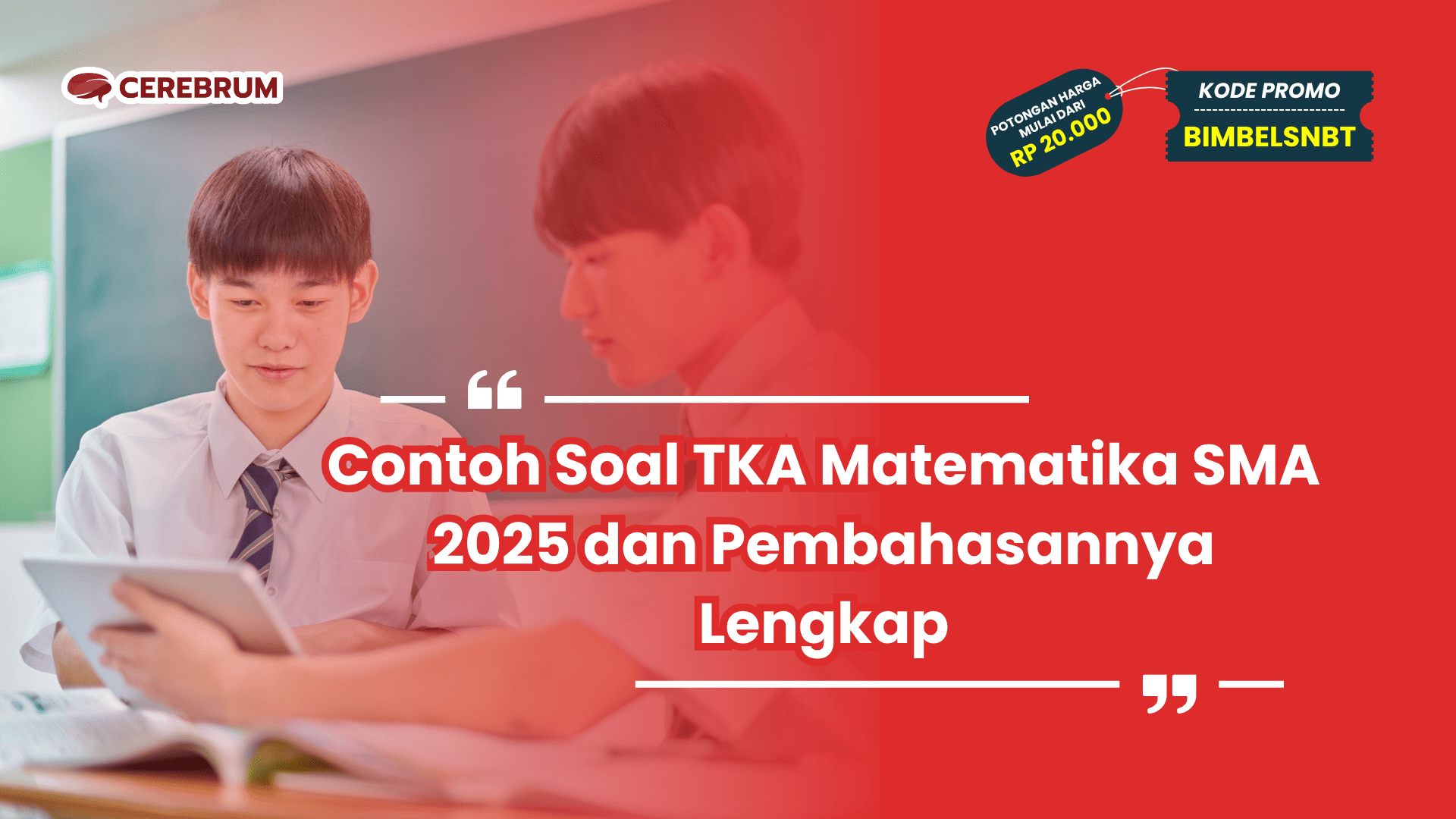 Contoh Soal TKA Matematika SMA