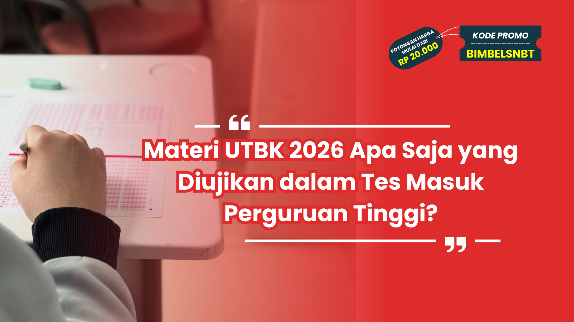 materi utbk 2026 apa saja