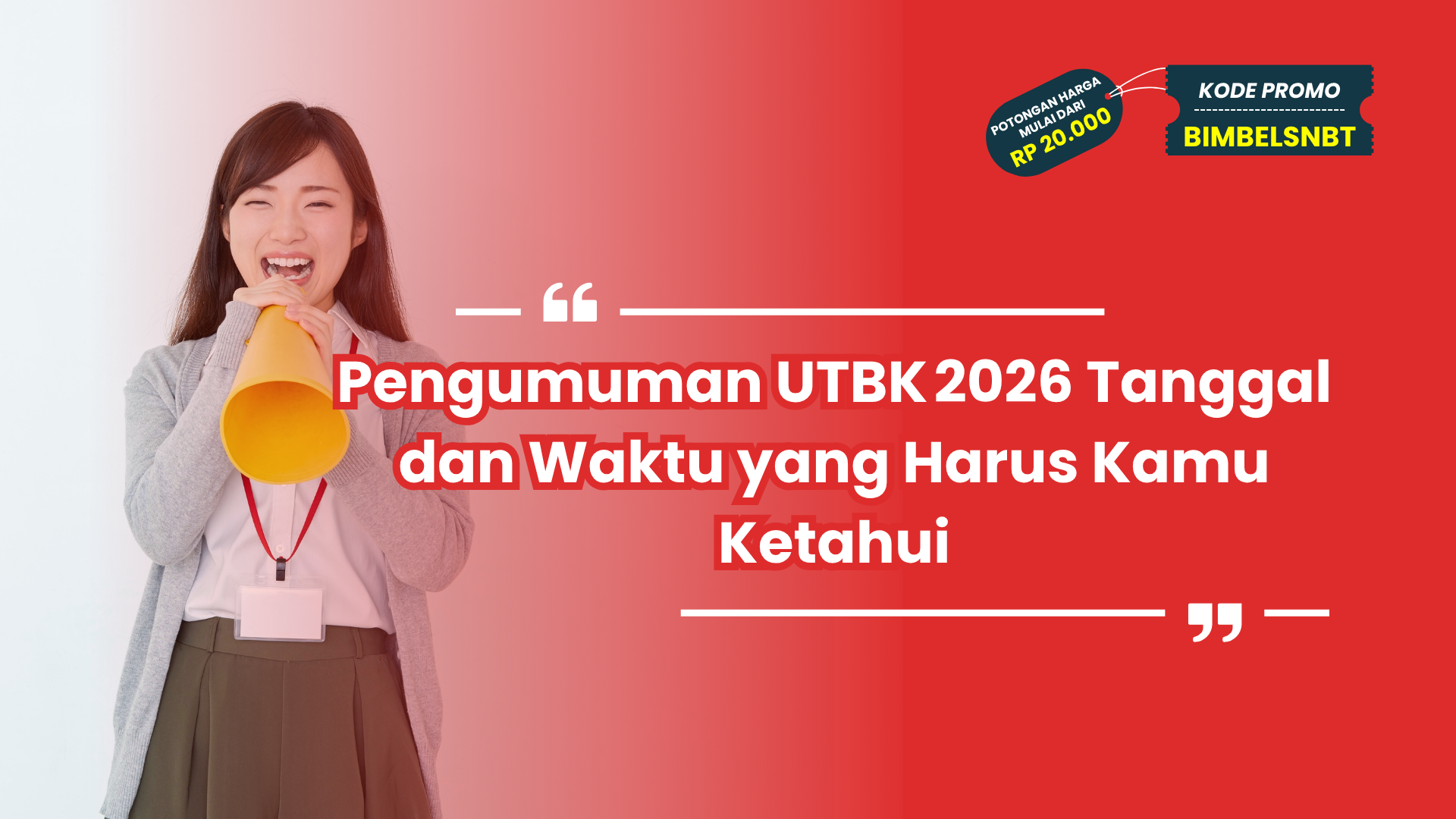 Pengumuman UTBK 2026