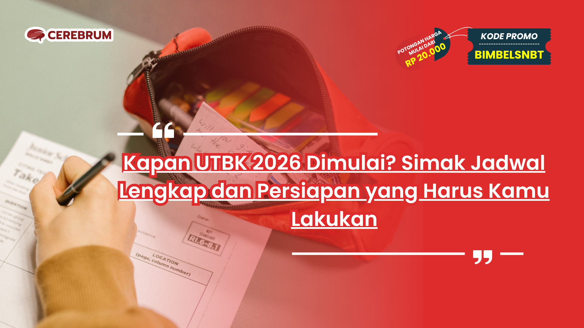 kapan utbk 2026 dimulai