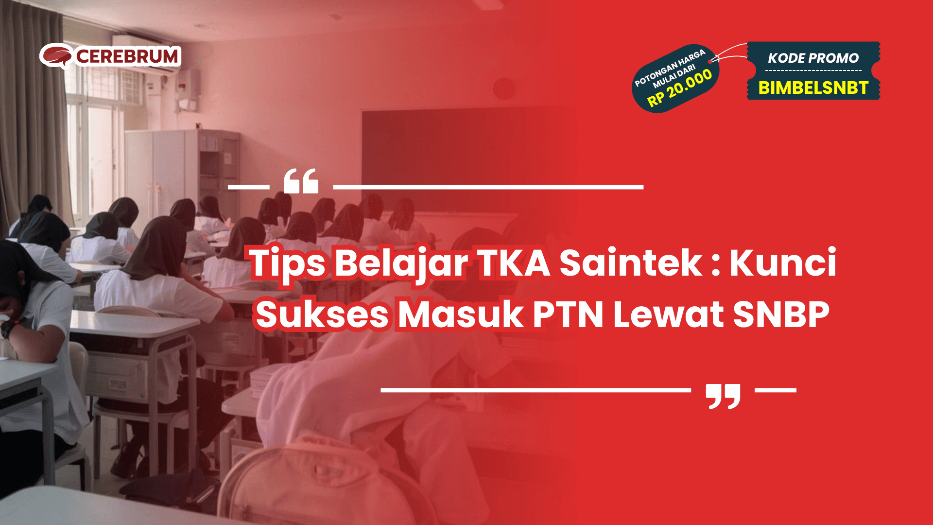 Tips Belajar TKA Saintek