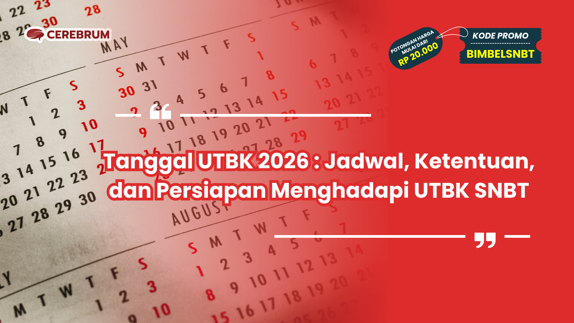 tanggal utbk 2026