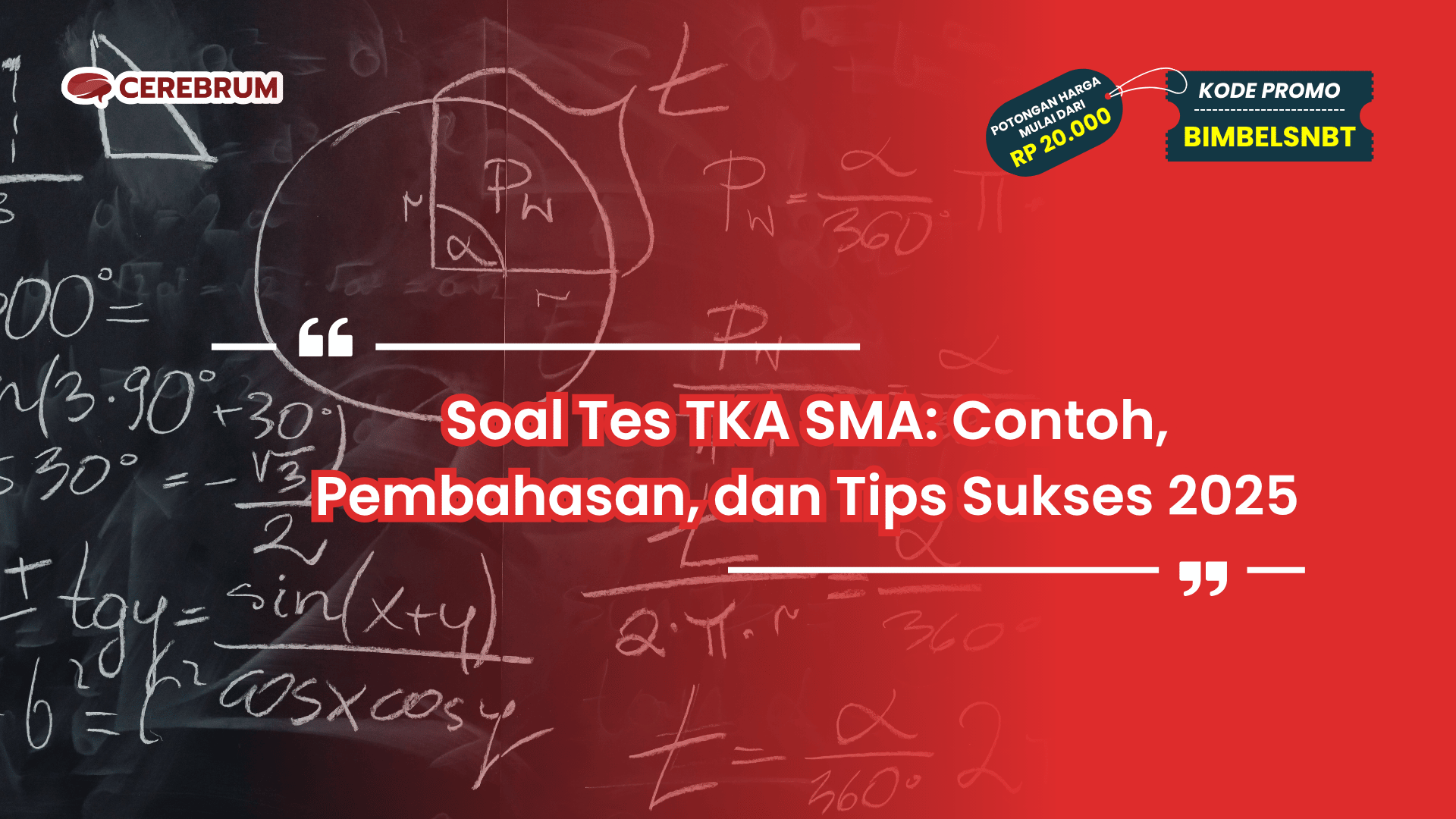 Soal Tes TKA SMA