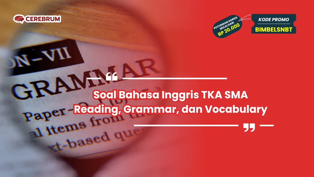 Soal Bahasa Inggris TKA SMA