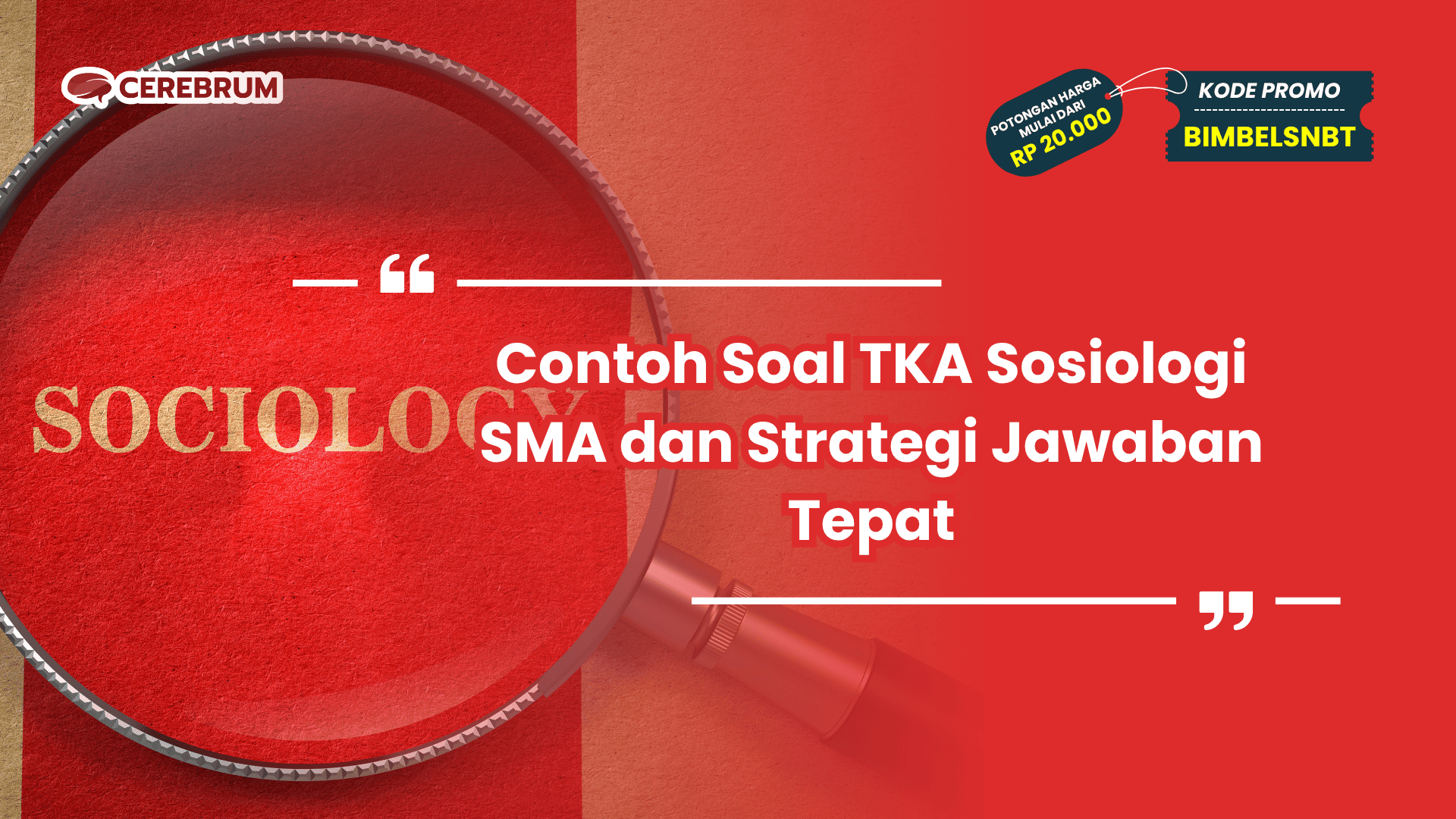 Soal TKA Sosiologi SMA
