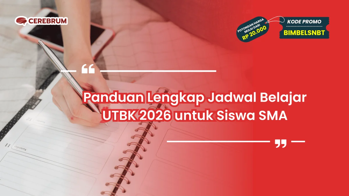 Jadwal Belajar UTBK 2026