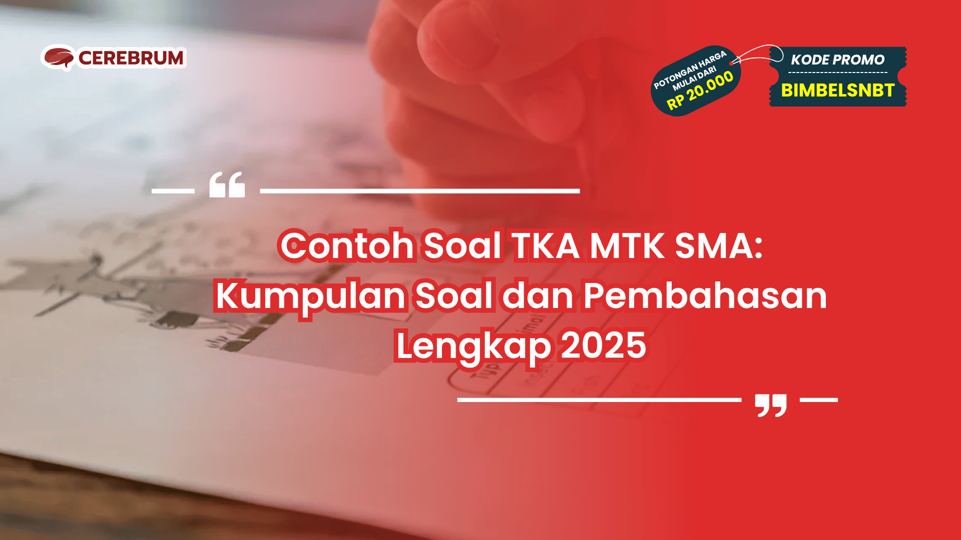 Contoh Soal TKA MTK SMA