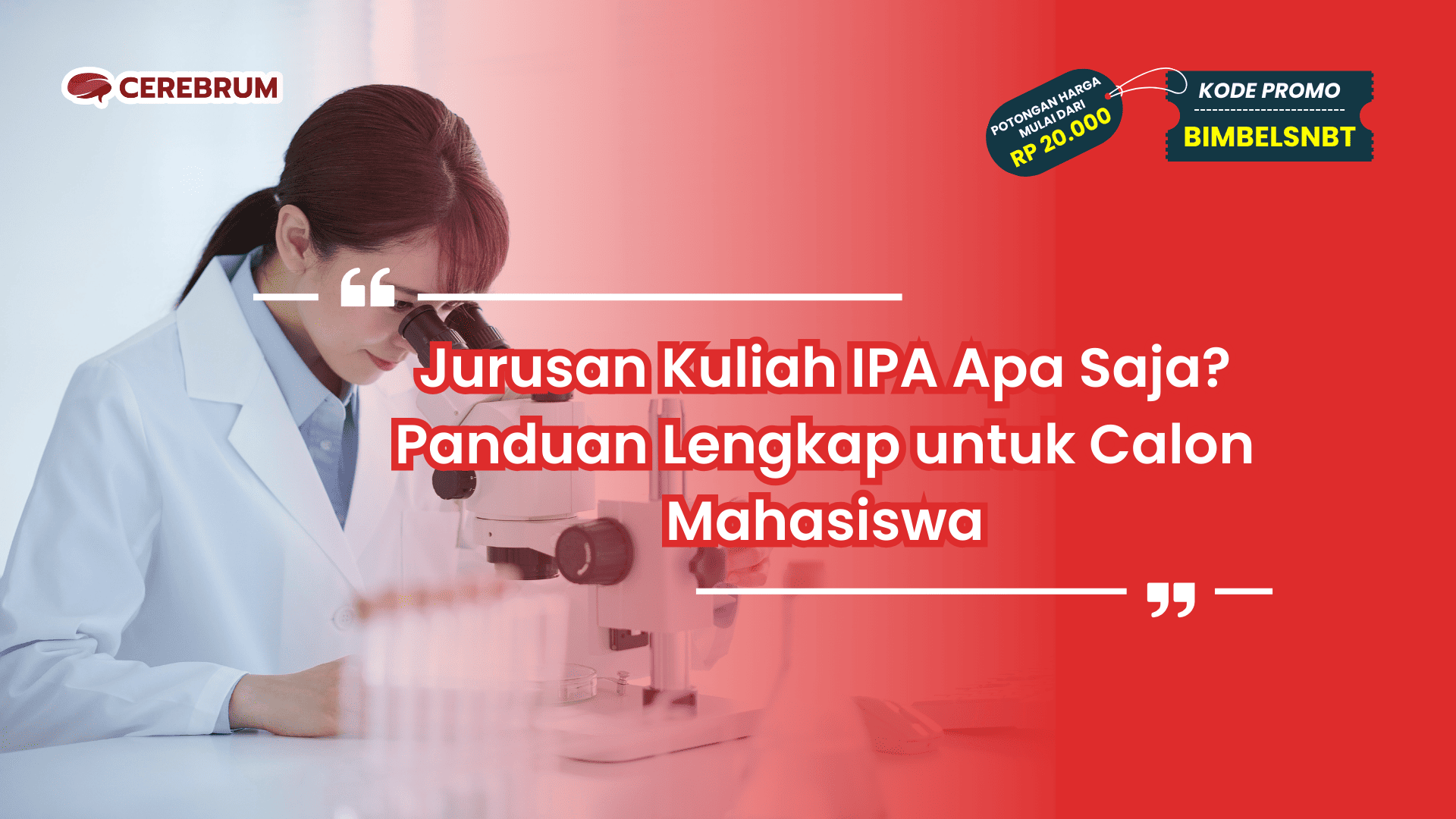 Jurusan Kuliah IPA Apa Saja