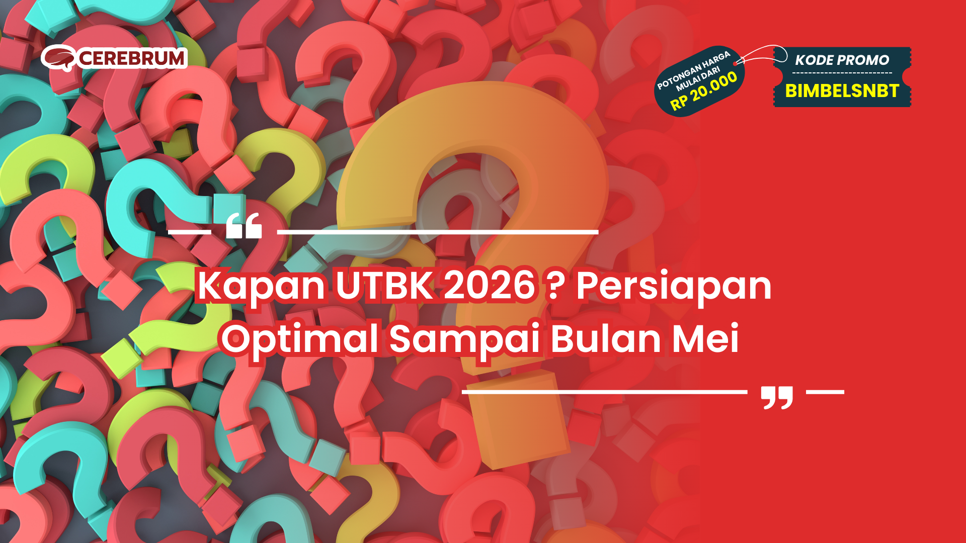 Kapan UTBK 2026