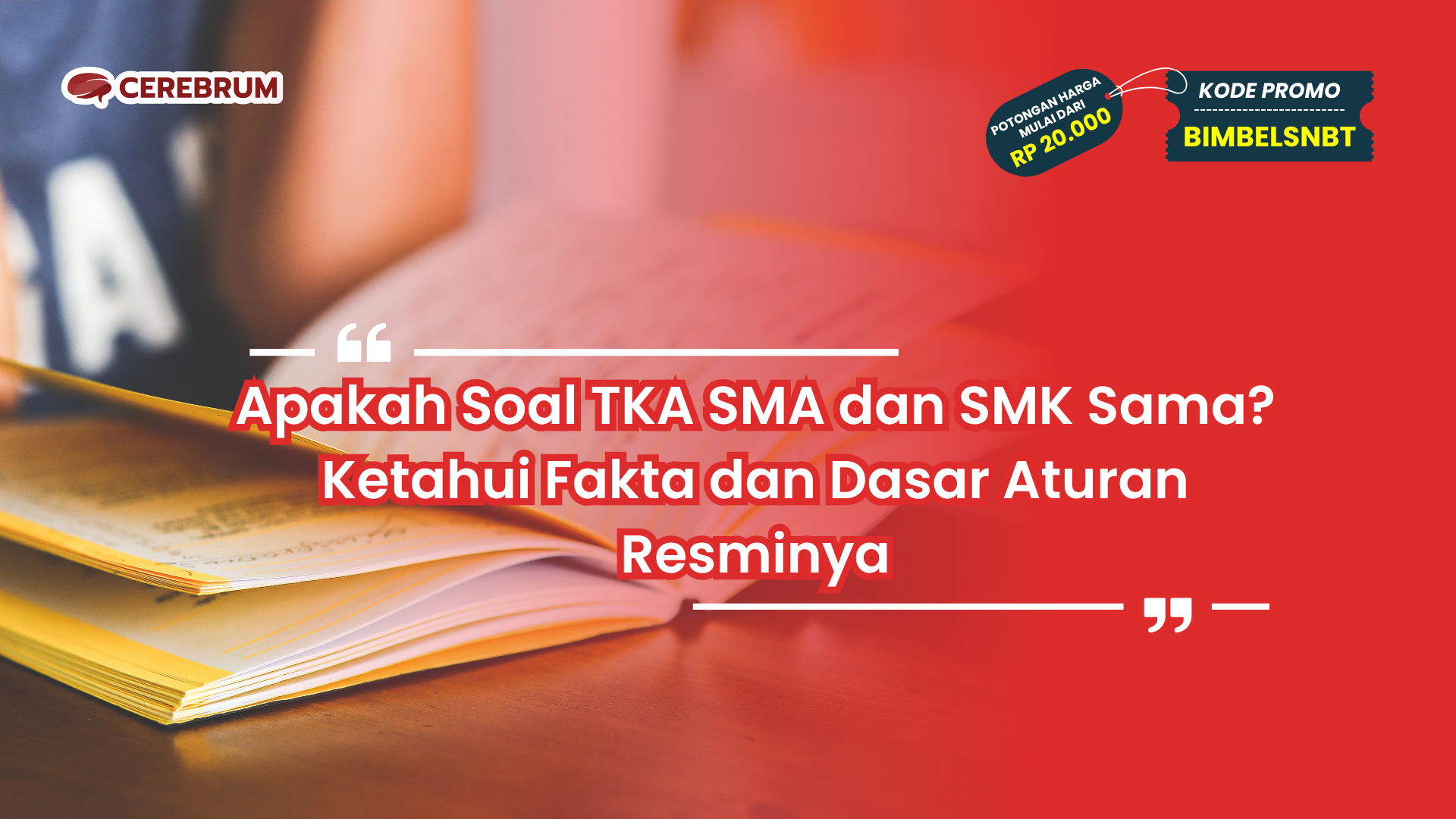 Apakah Soal TKA SMA dan SMK Sama