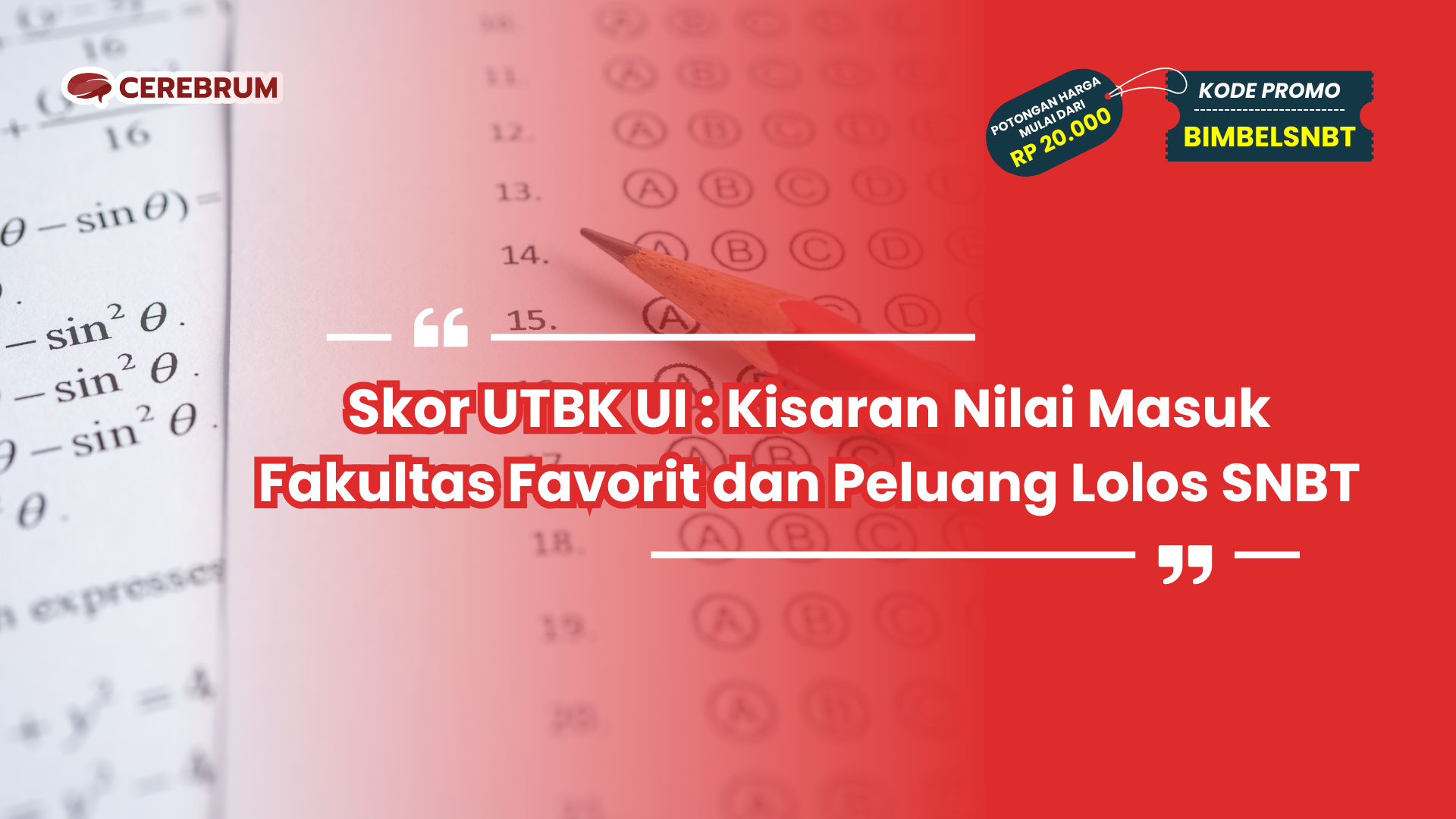 skor utbk ui